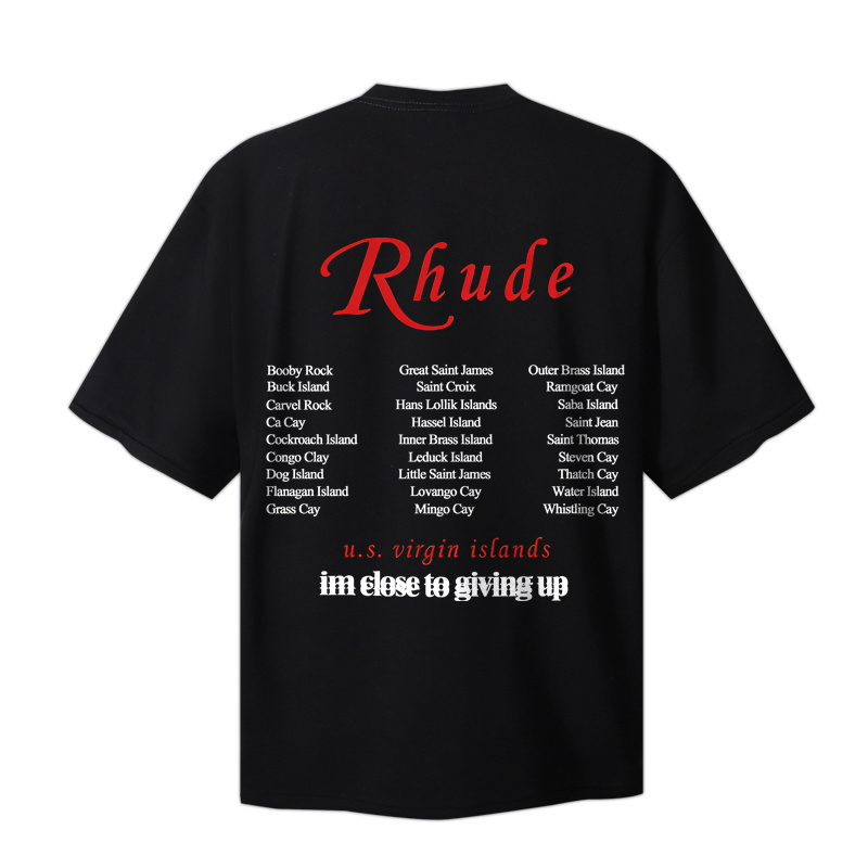 Rhude USVI Regatta Tour Long-Sleeve Tee 'Black' - DopestKickz