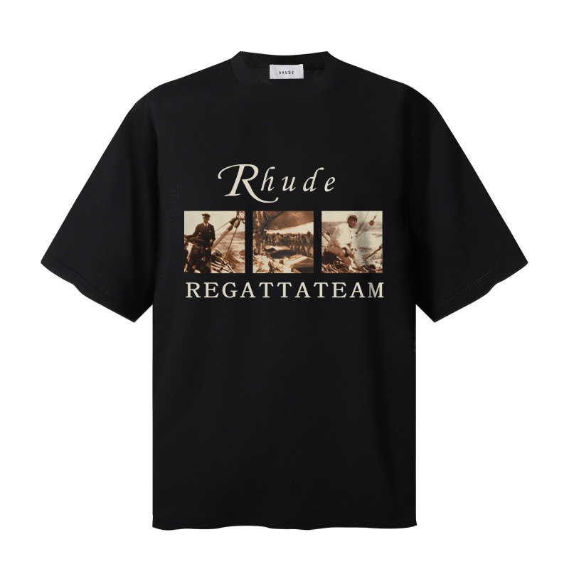 Rhude USVI Regatta Tour Long-Sleeve Tee 'Black' - DopestKickz