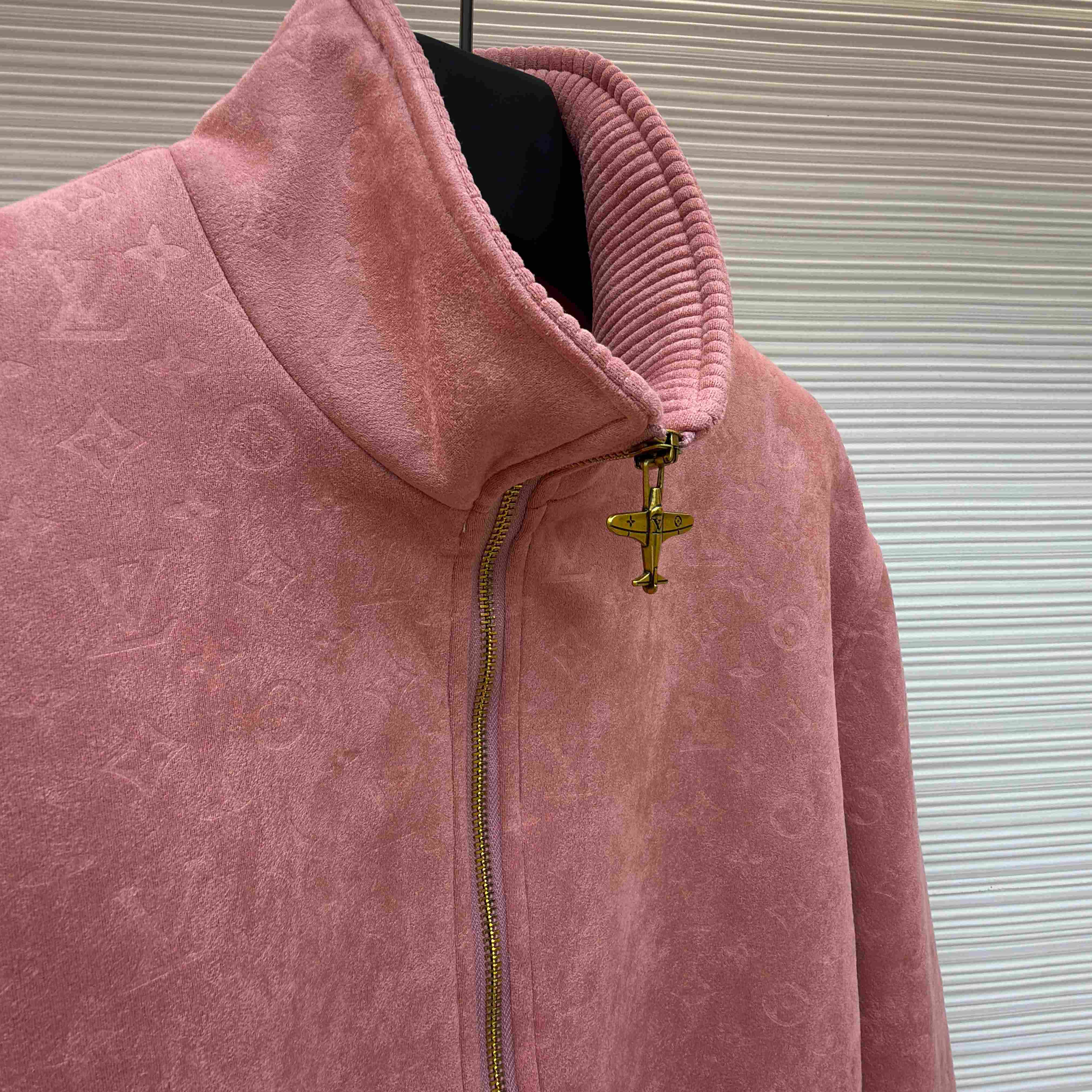 Louis Vuitton Monogram Debossed Leather Tracksuit Jacket 1AHBTN - DopestKickz