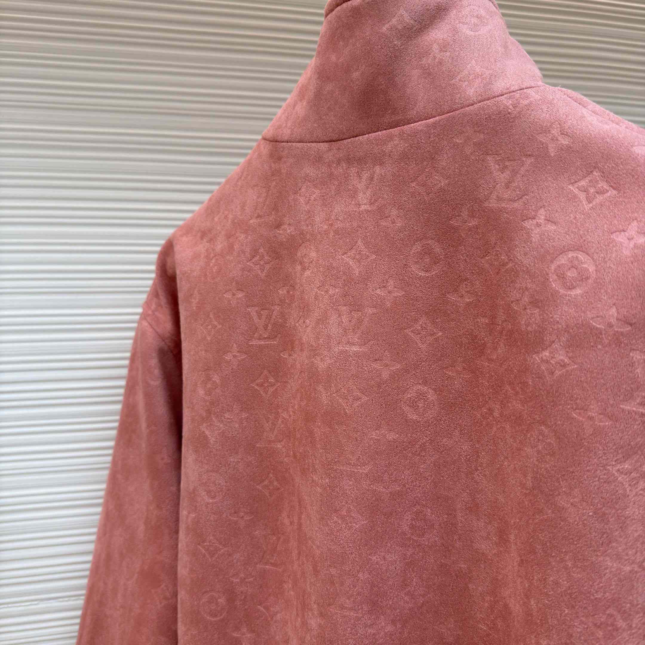 Louis Vuitton Monogram Debossed Leather Tracksuit Jacket 1AHBTN - DopestKickz