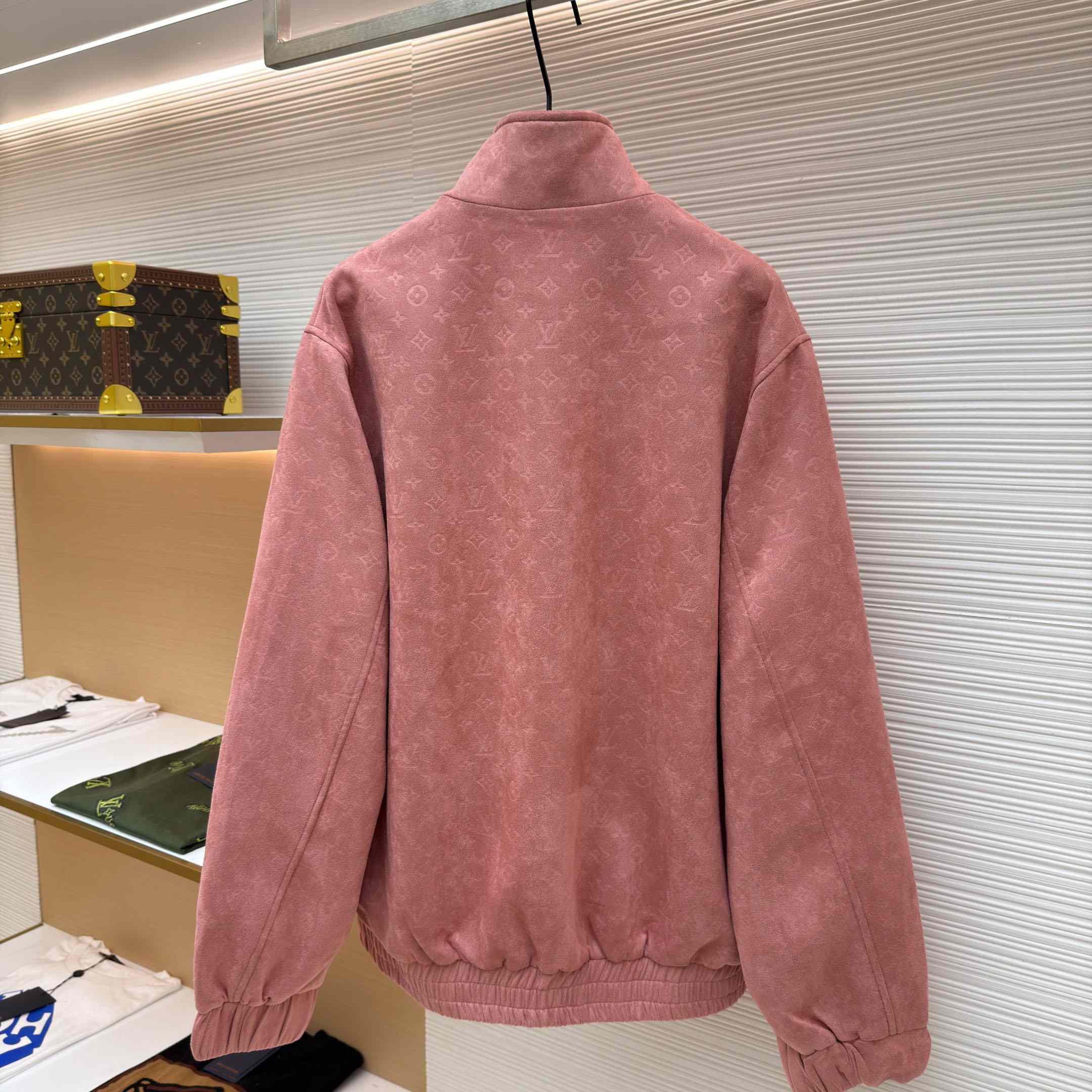 Louis Vuitton Monogram Debossed Leather Tracksuit Jacket 1AHBTN - DopestKickz