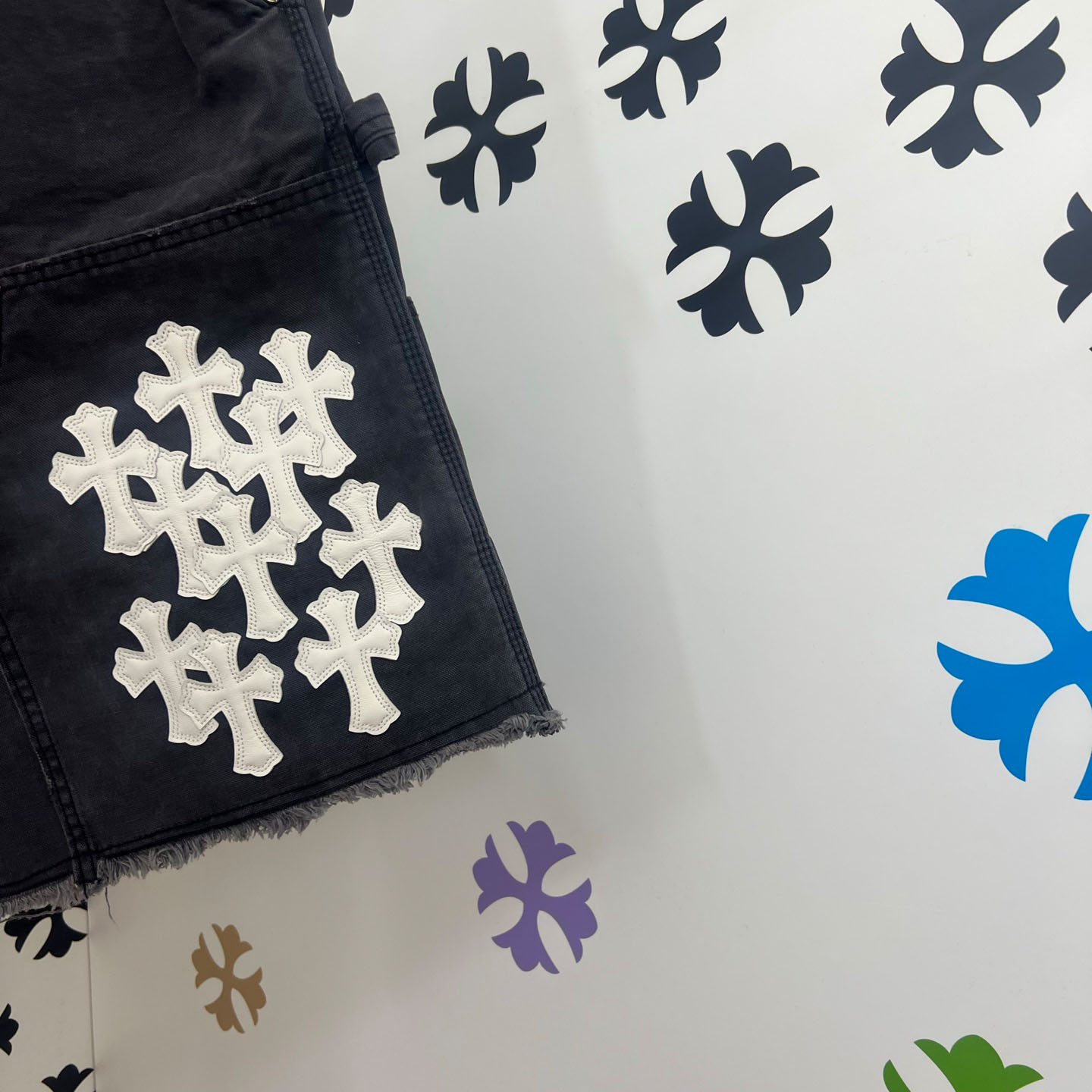 Chrome Hearts Denim Shorts - DopestKickz