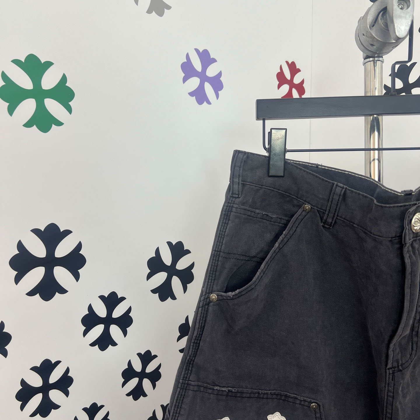 Chrome Hearts Denim Shorts - DopestKickz