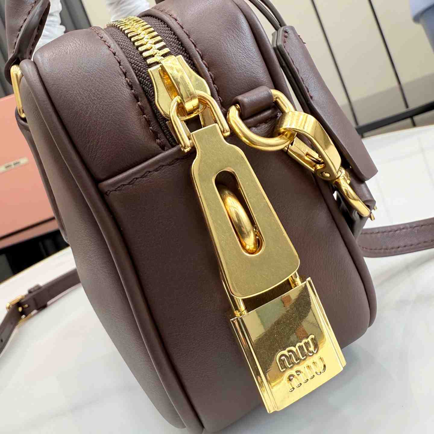 Miu Miu Arcadie Leather Bag 5BB123 - DopestKickz