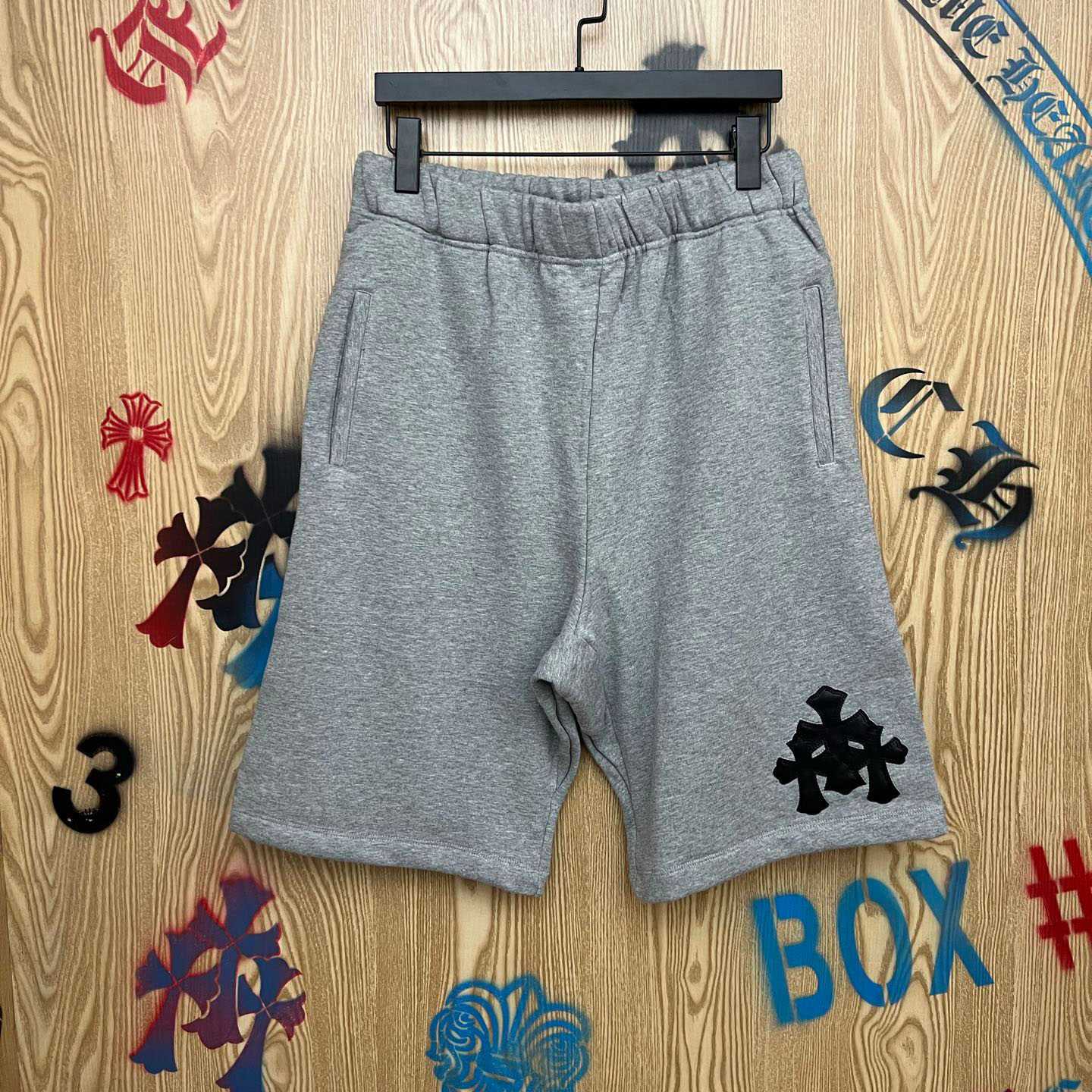Chrome Hearts Cross Patch Sweatshorts - DopestKickz