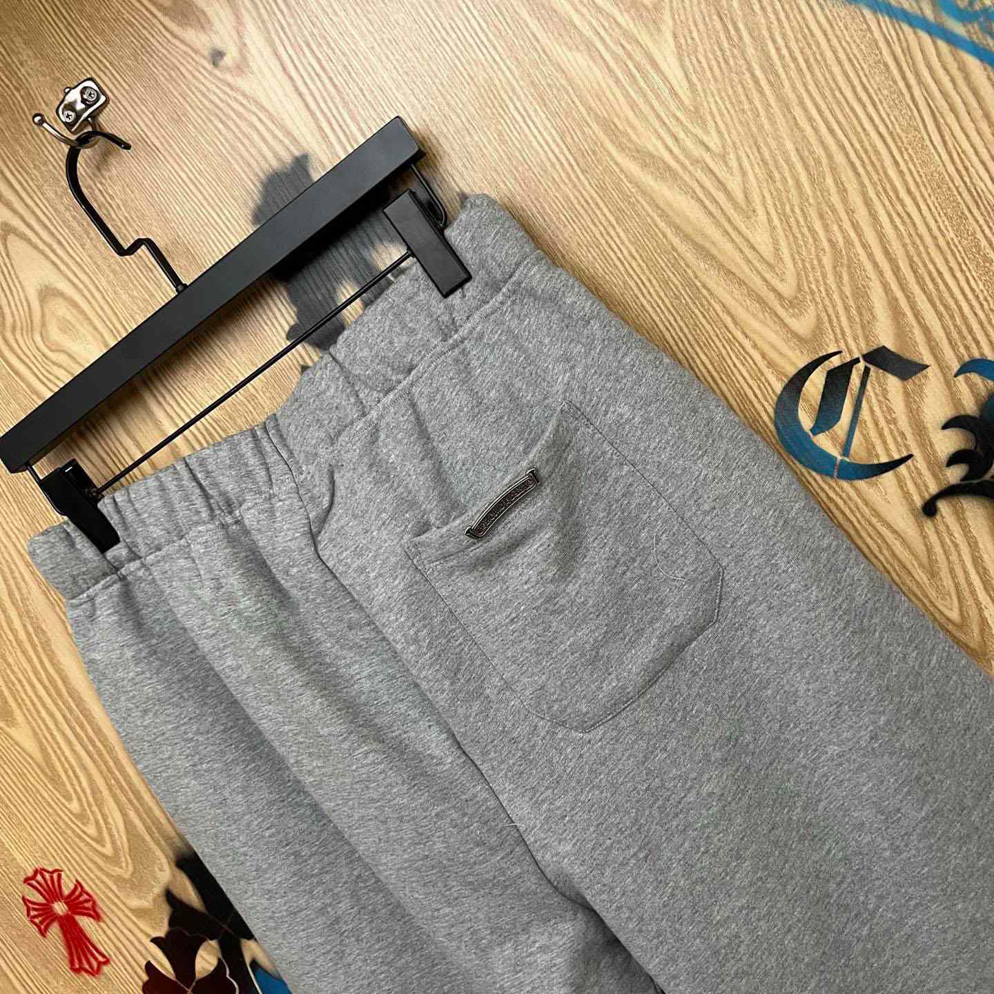 Chrome Hearts Cross Patch Sweatshorts - DopestKickz