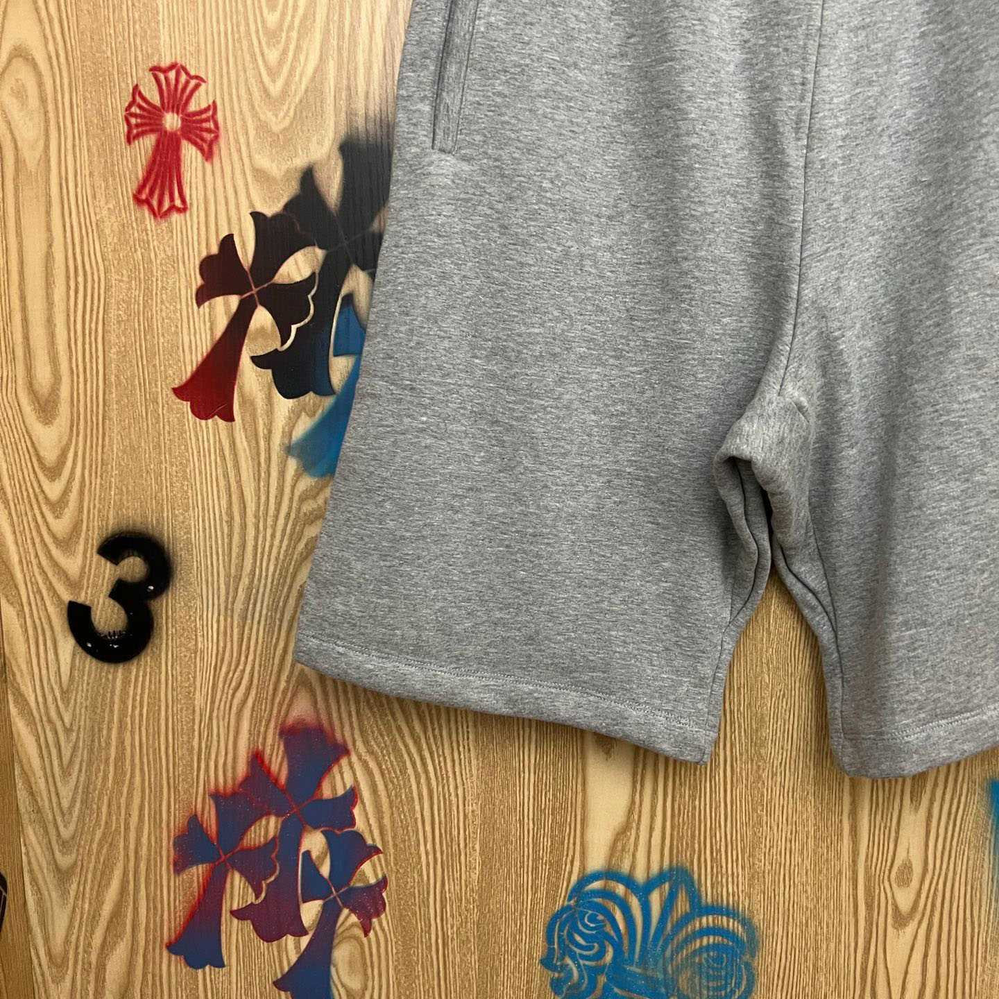 Chrome Hearts Cross Patch Sweatshorts - DopestKickz
