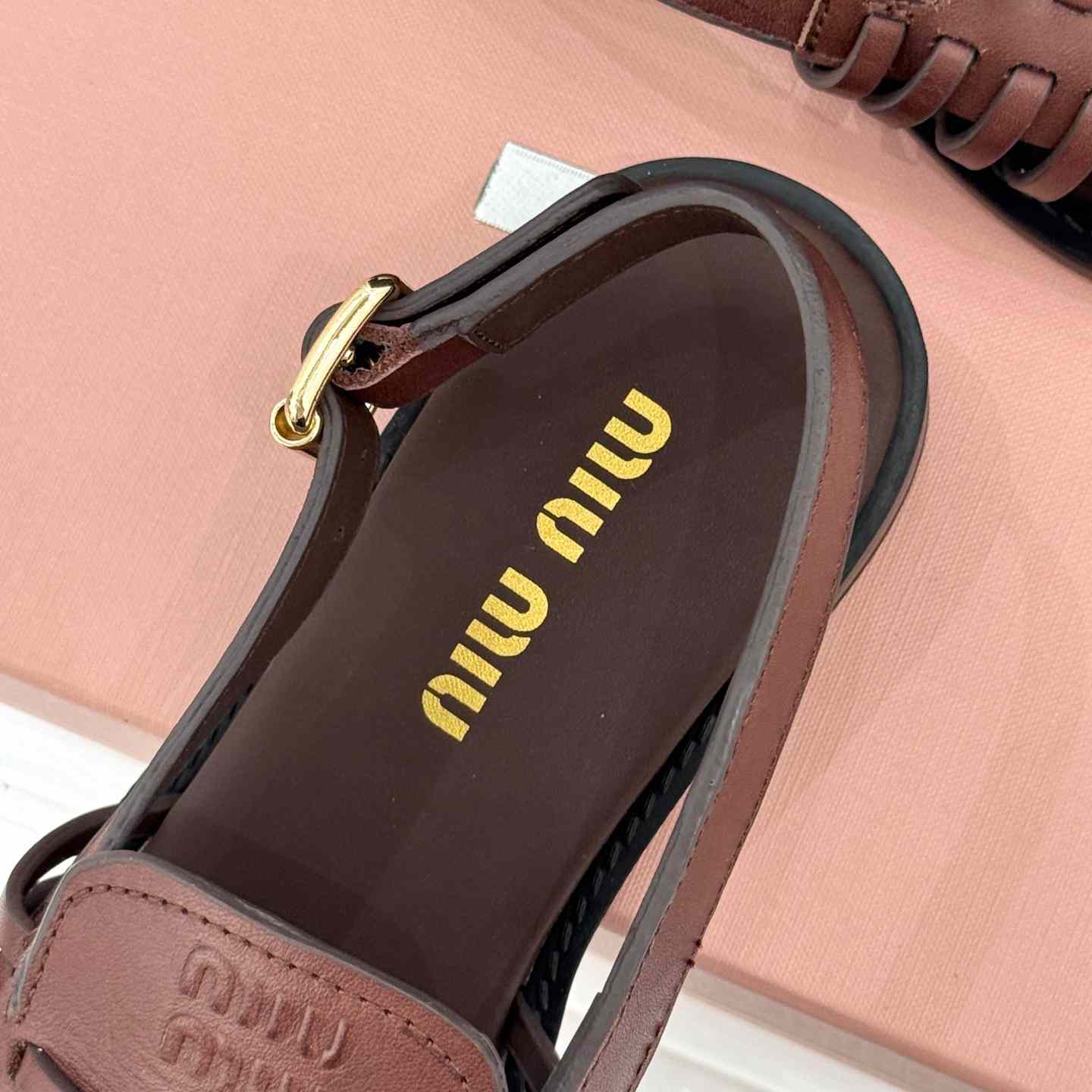 Miu Miu Leather Slingback Loafers - DopestKickz