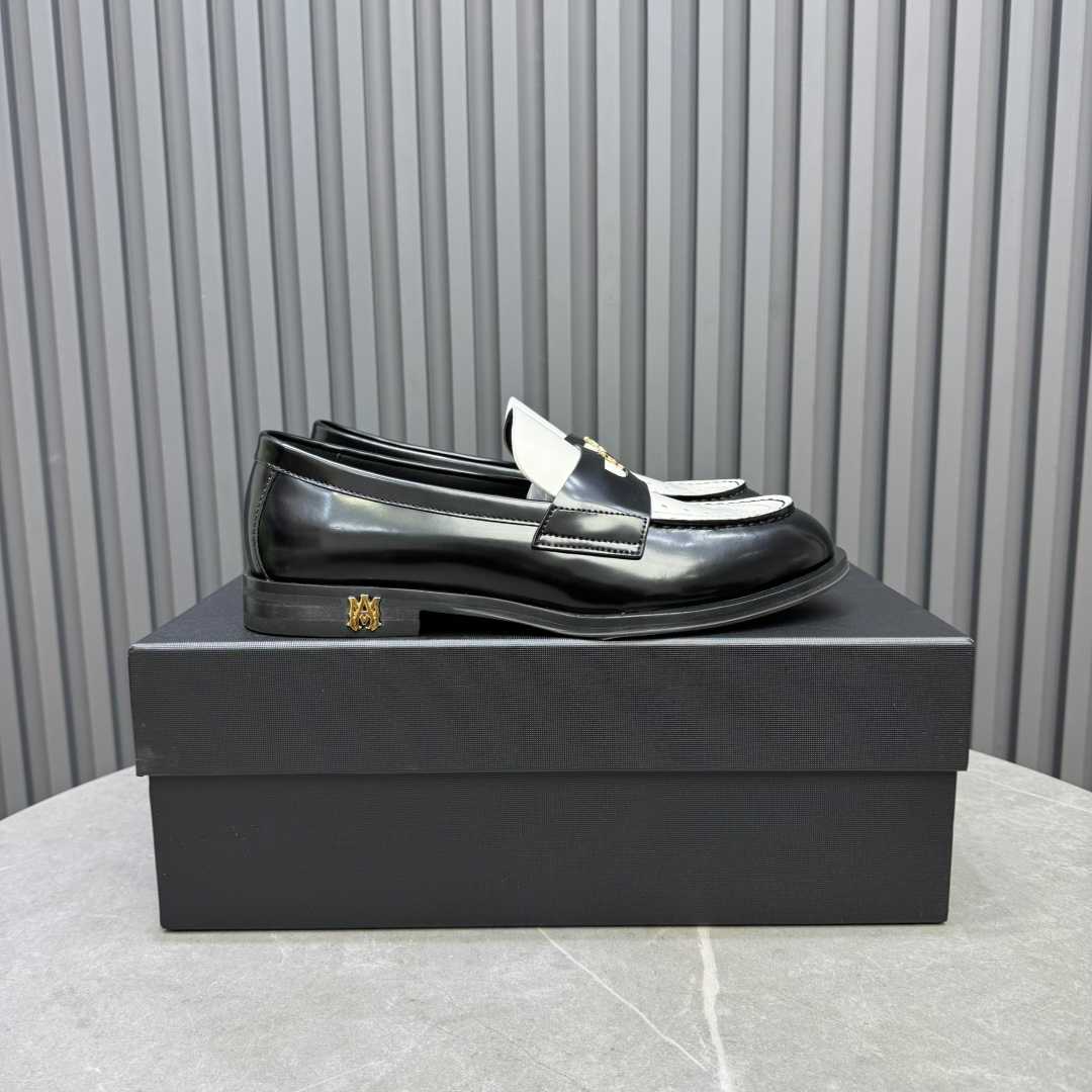 Amiri Leather Spectator Loafer - DopestKickz