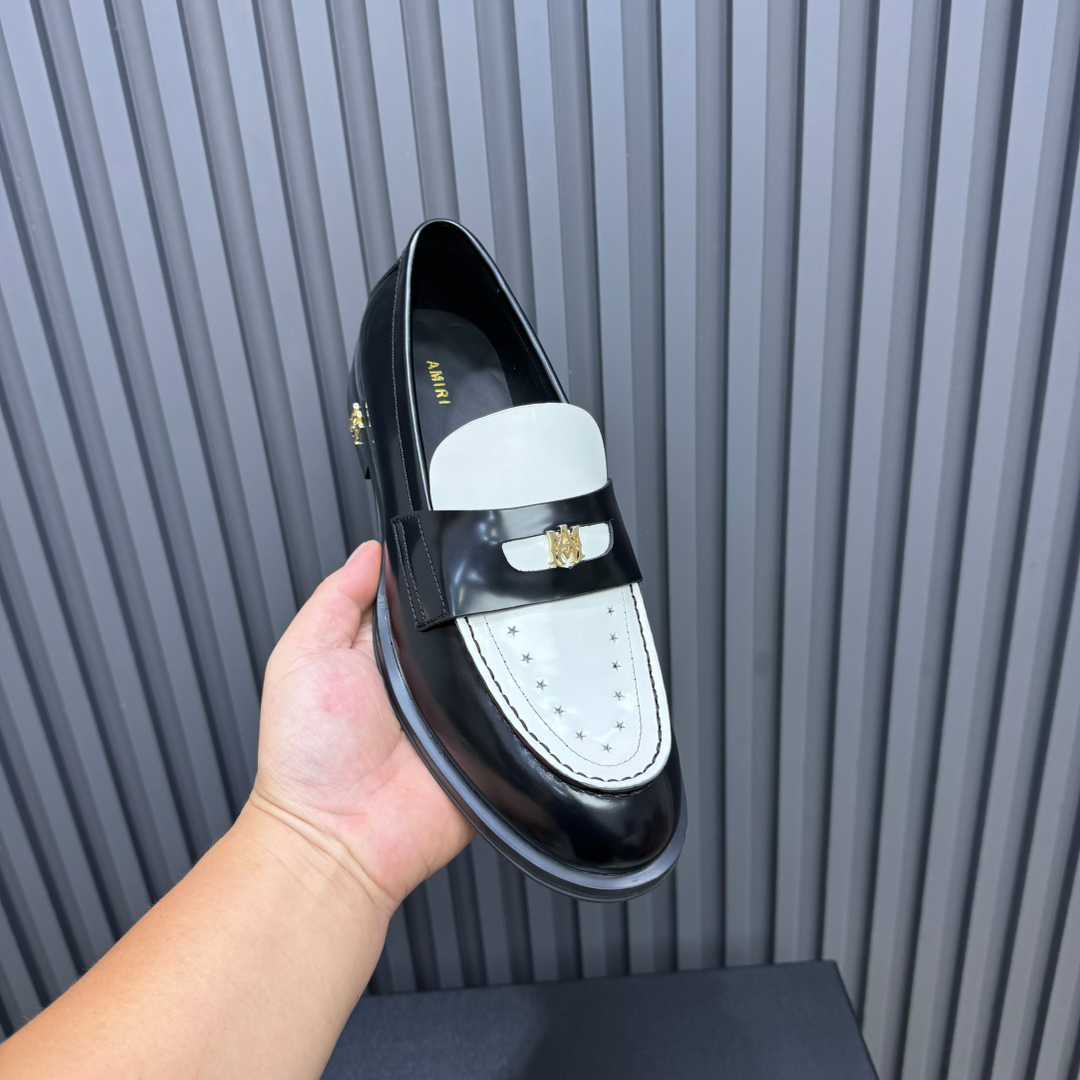 Amiri Leather Spectator Loafer - DopestKickz