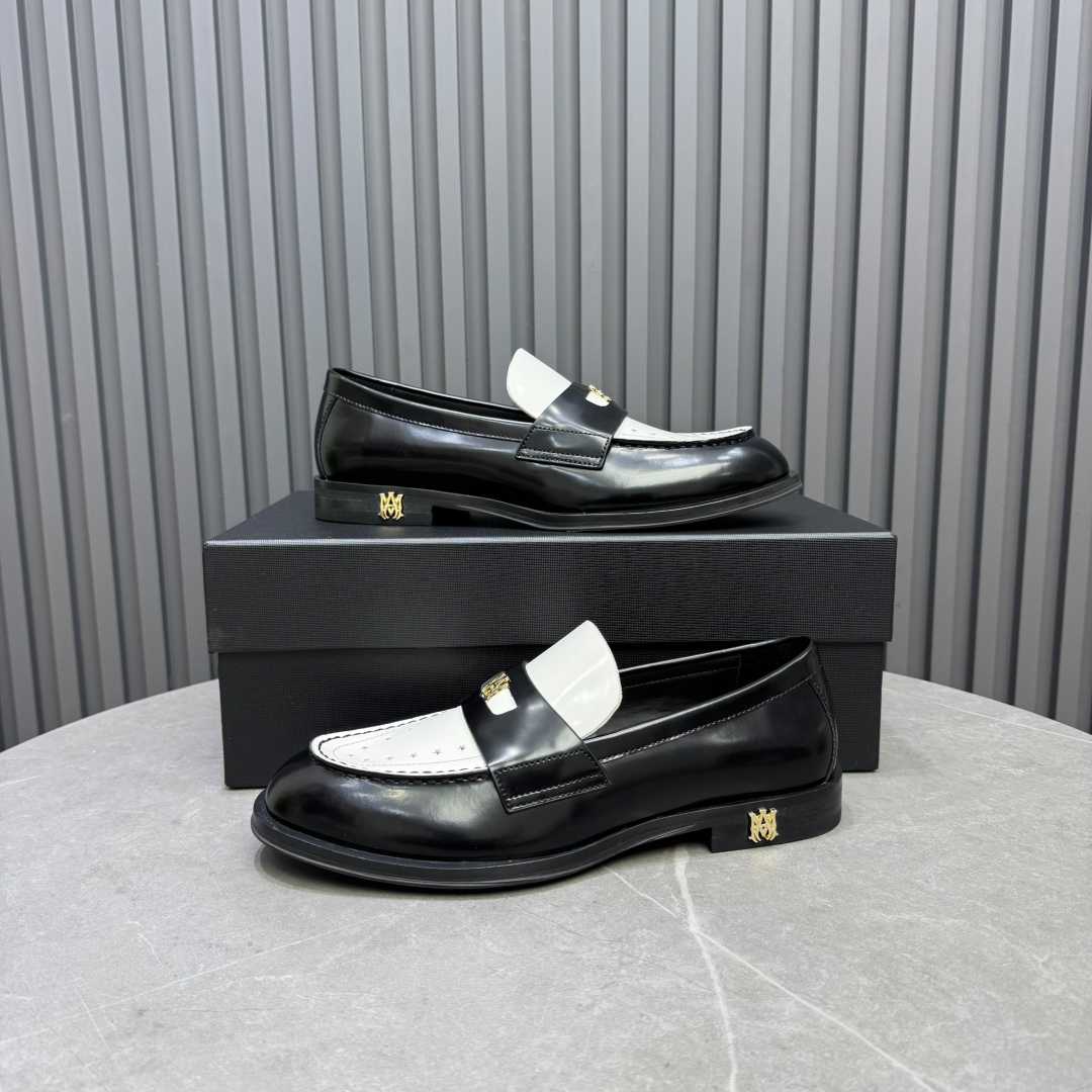 Amiri Leather Spectator Loafer - DopestKickz