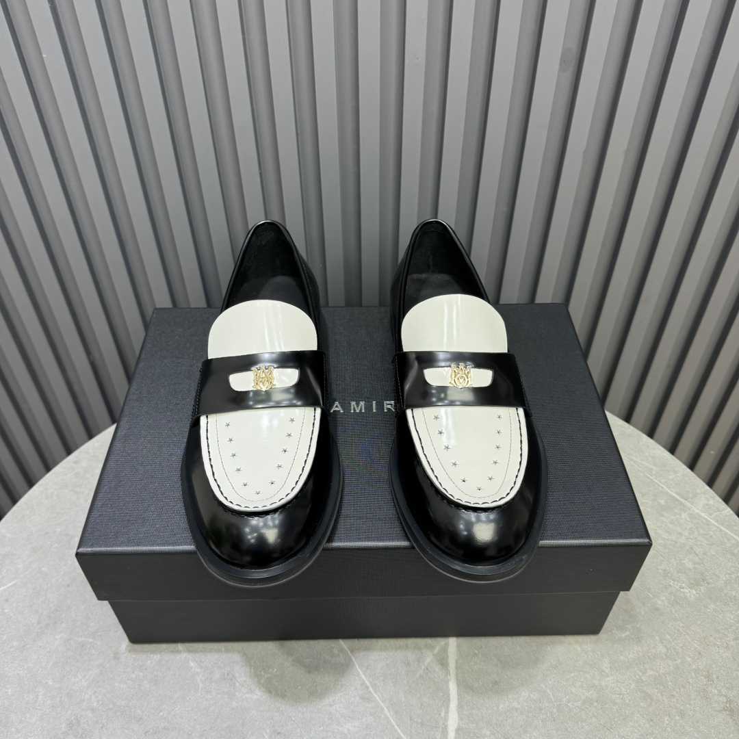 Amiri Leather Spectator Loafer - DopestKickz