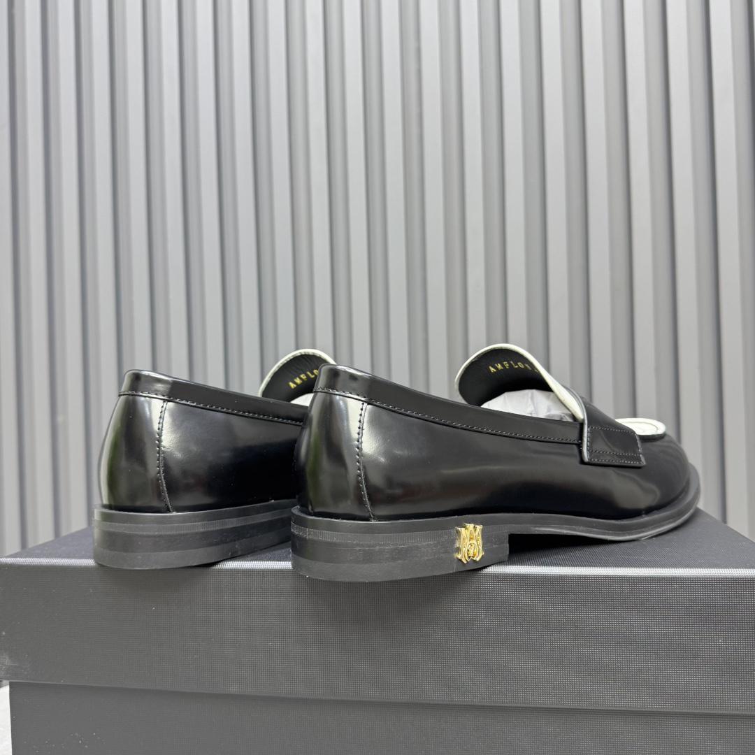 Amiri Leather Spectator Loafer - DopestKickz