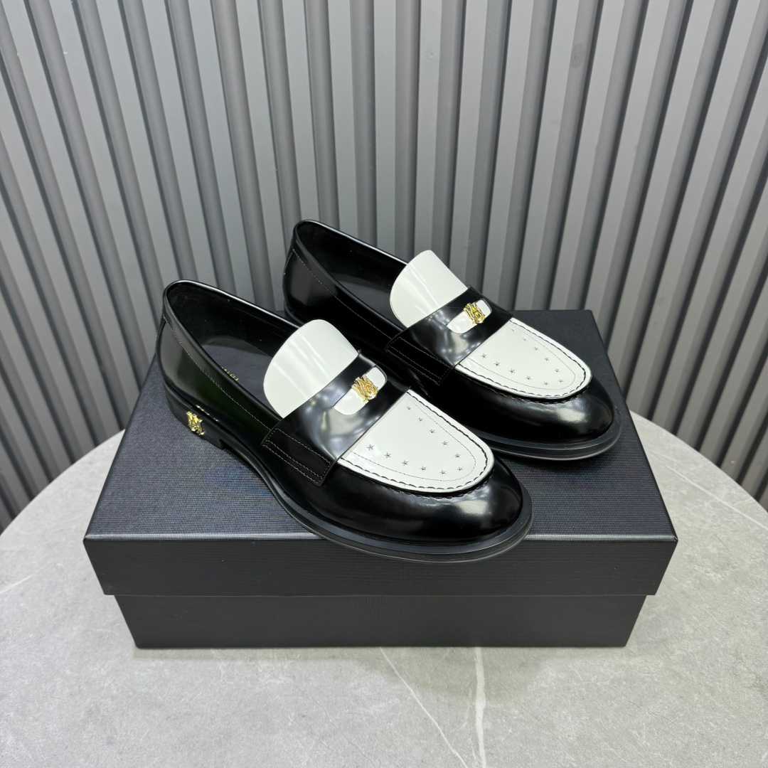 Amiri Leather Spectator Loafer - DopestKickz
