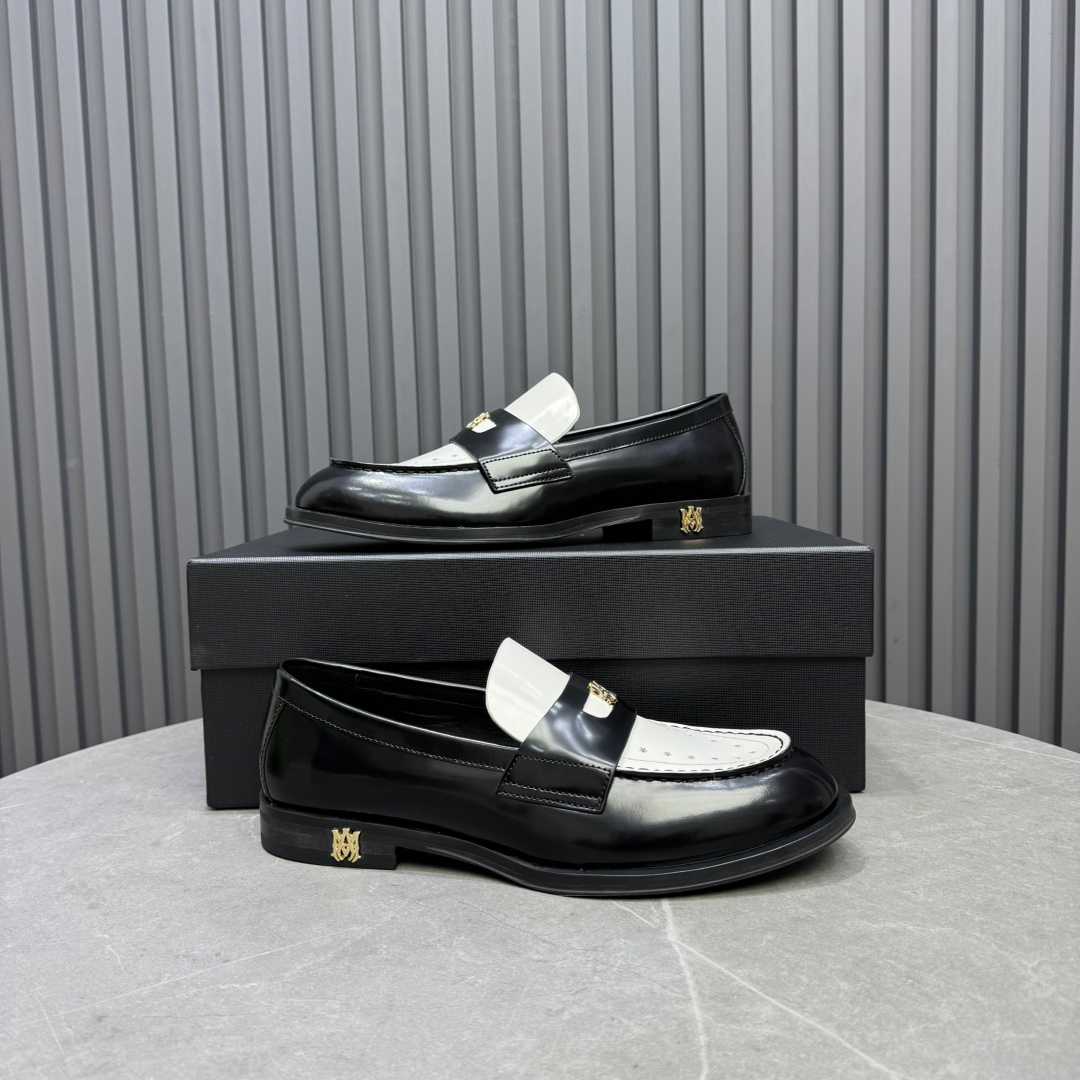 Amiri Leather Spectator Loafer - DopestKickz