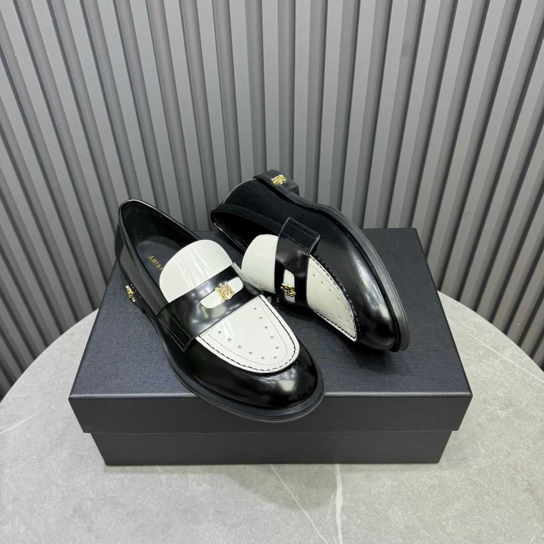 Amiri Leather Spectator Loafer - DopestKickz