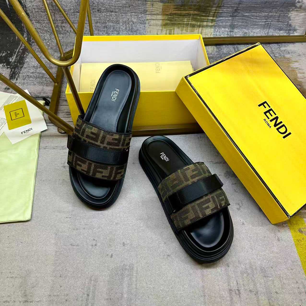Fendi Chunky Slides - DopestKickz