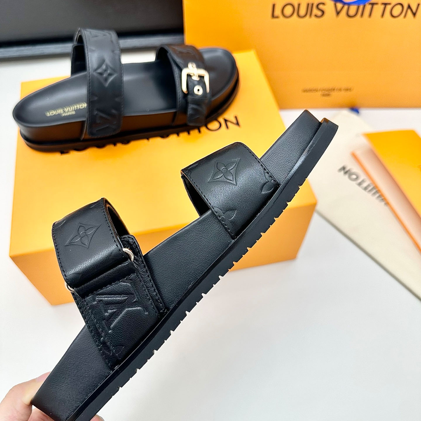 Louis Vuitton Bom Dia Flat Comfort Mule 1ABVNF - DopestKickz
