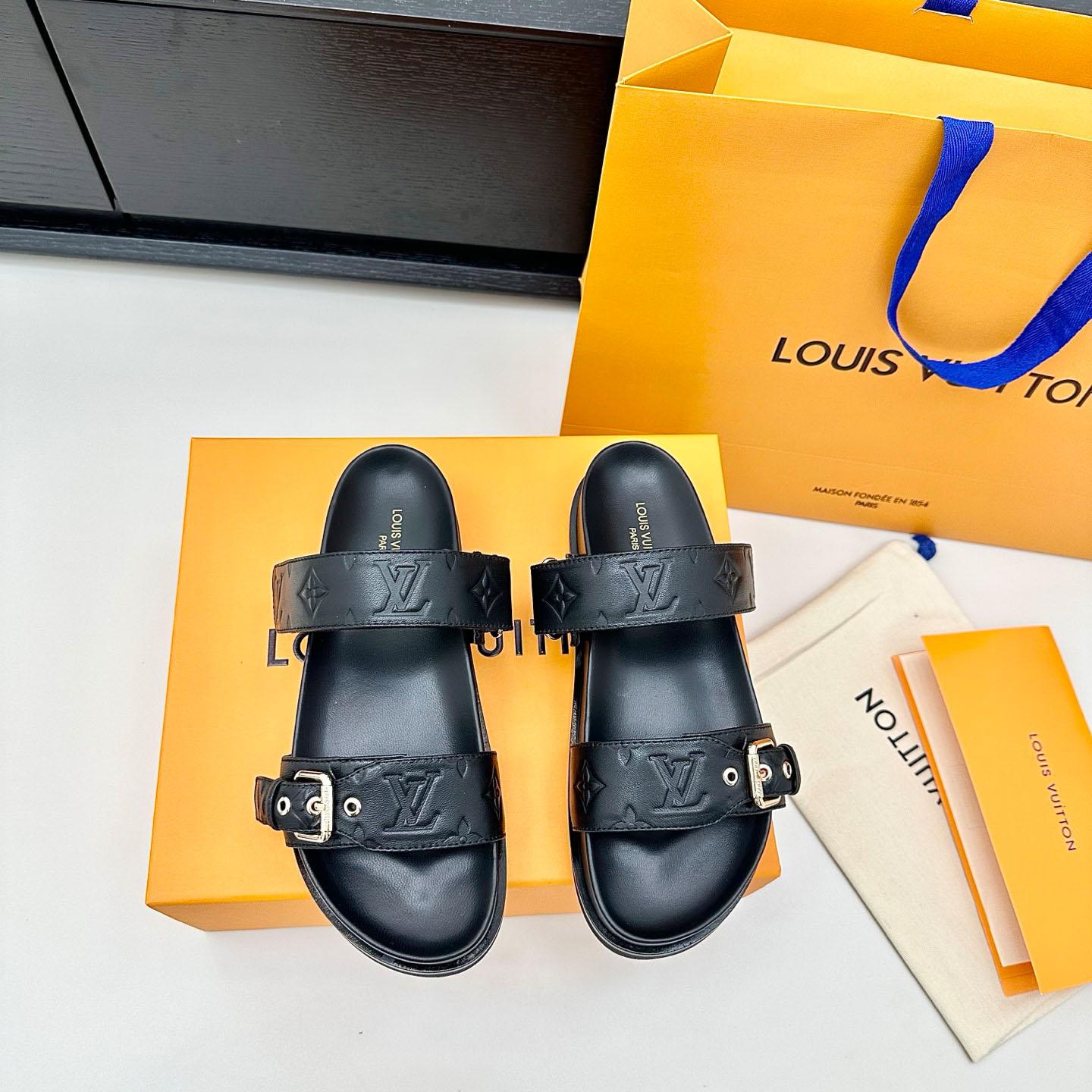 Louis Vuitton Bom Dia Flat Comfort Mule 1ABVNF - DopestKickz