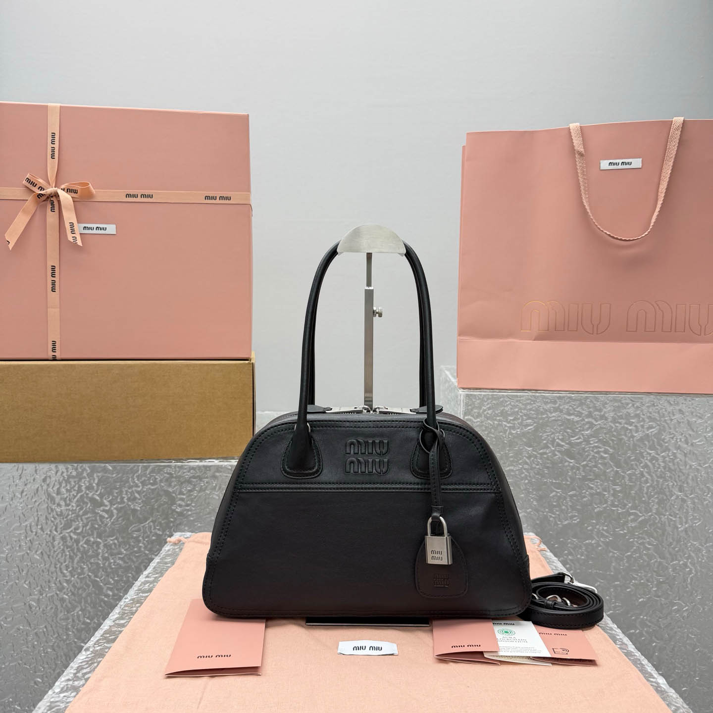 Miu Miu Vivant Nappa Leather Bag - DopestKickz