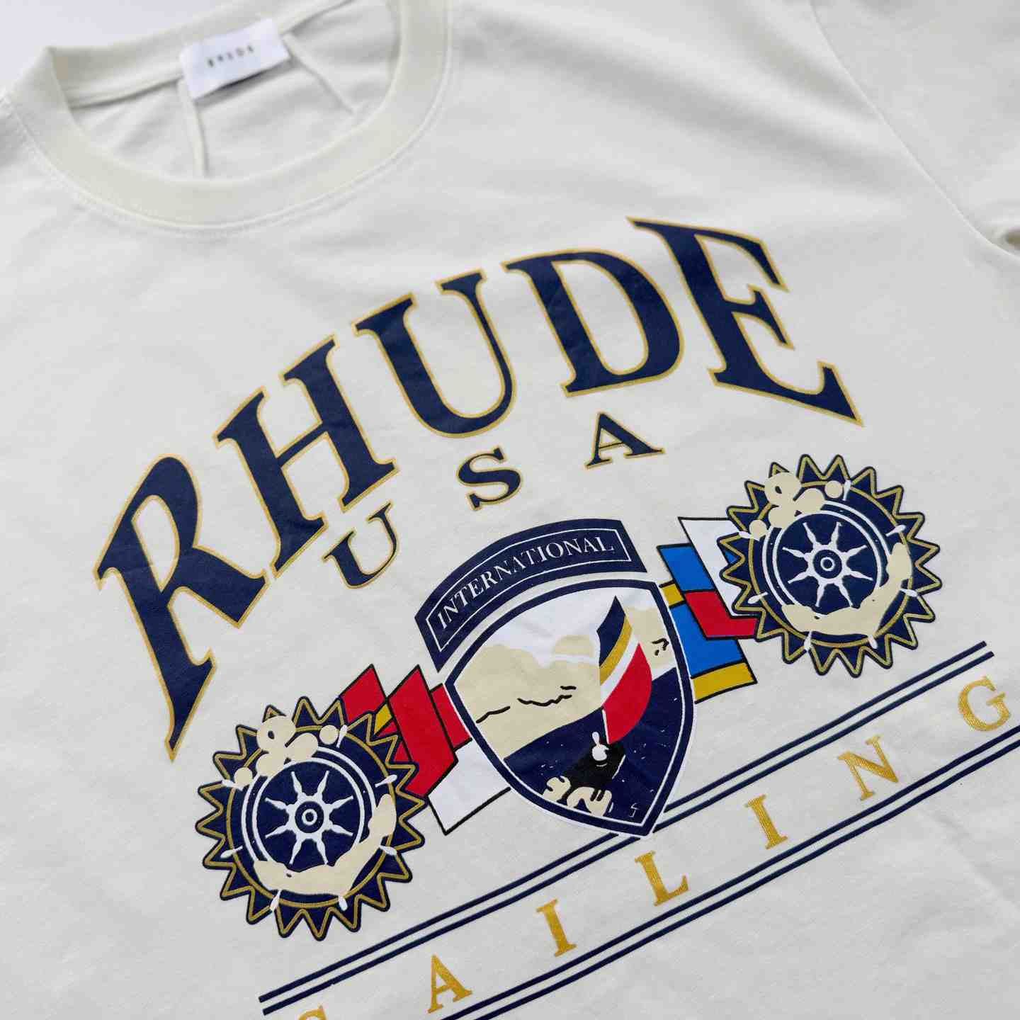 Rhude USA Sailing Icon T-shirt - DopestKickz
