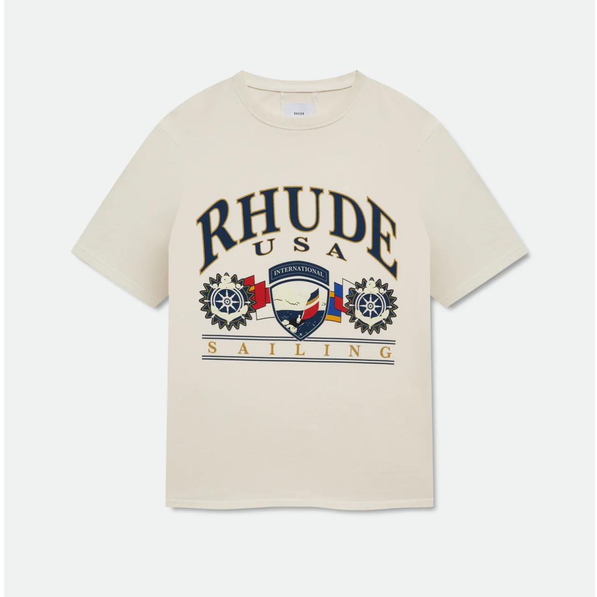 Rhude USA Sailing Icon T-shirt - DopestKickz