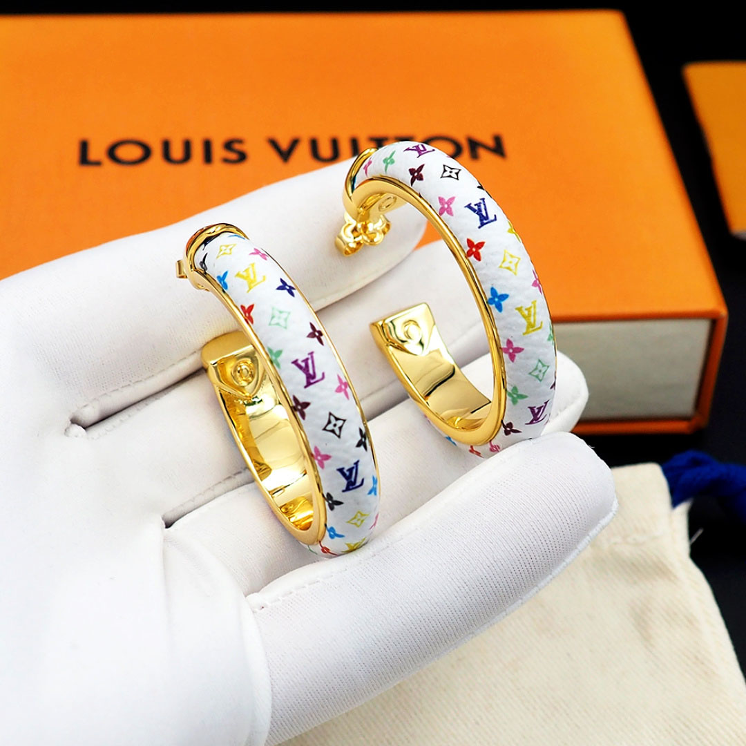 Louis Vuitton LV x TM Monogram Multicolor Earrings M03735 - DopestKickz
