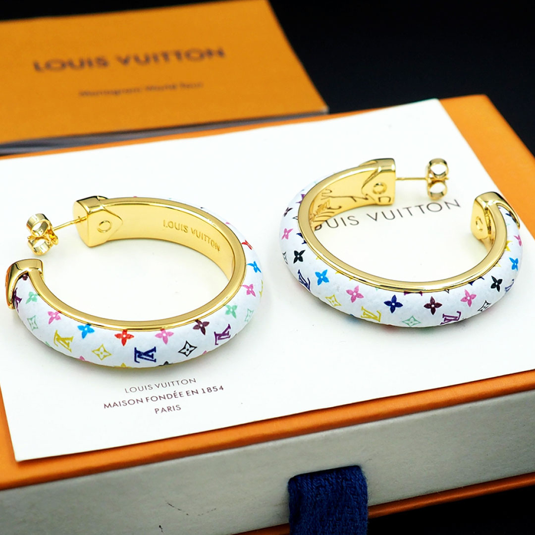 Louis Vuitton LV x TM Monogram Multicolor Earrings M03735 - DopestKickz