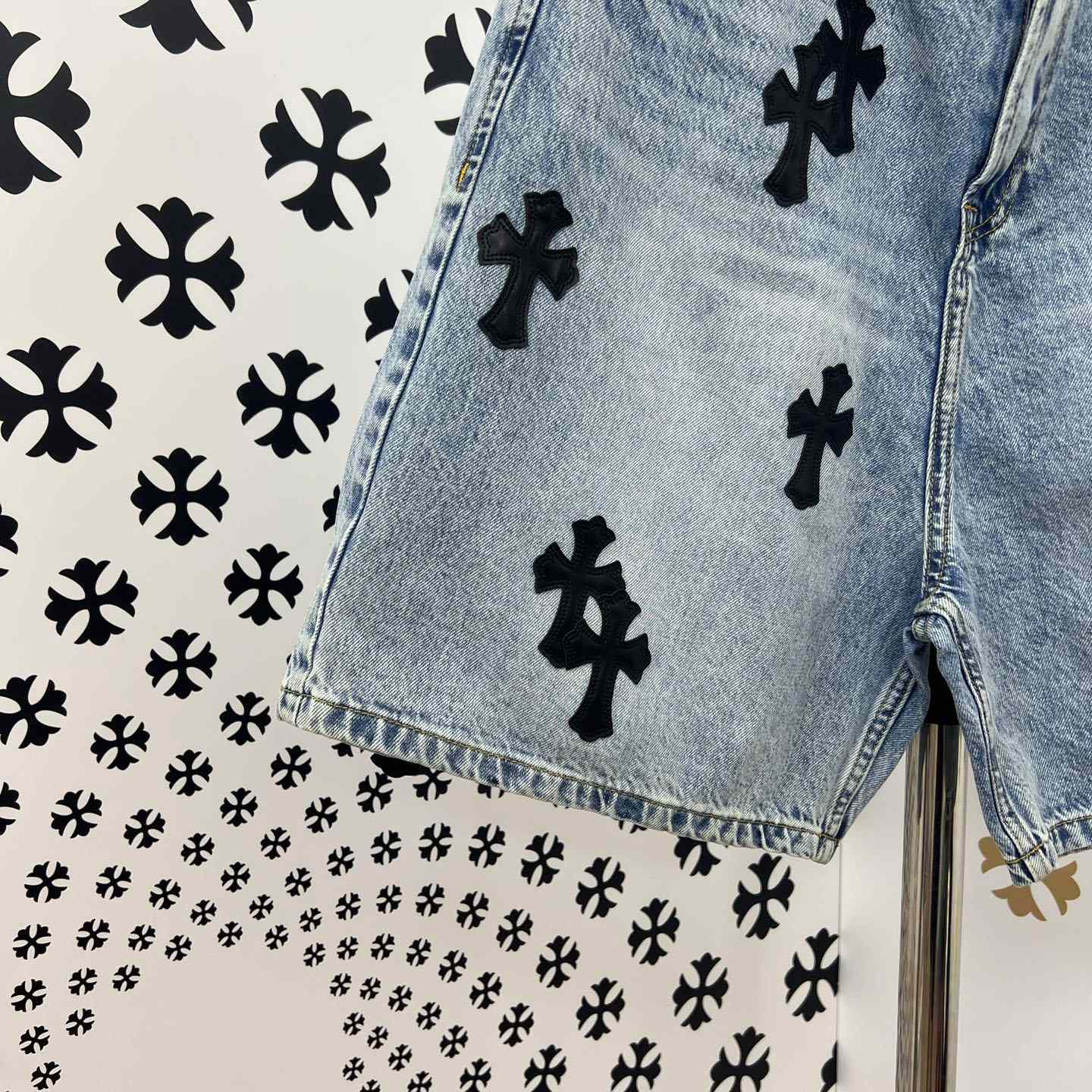 Chrome Hearts Denim Shorts - DopestKickz