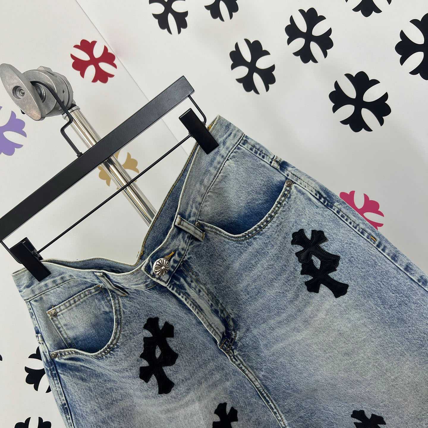 Chrome Hearts Denim Shorts - DopestKickz