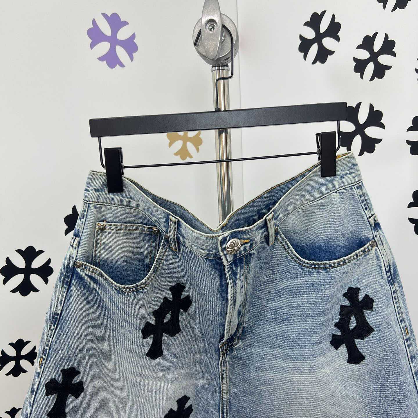 Chrome Hearts Denim Shorts - DopestKickz