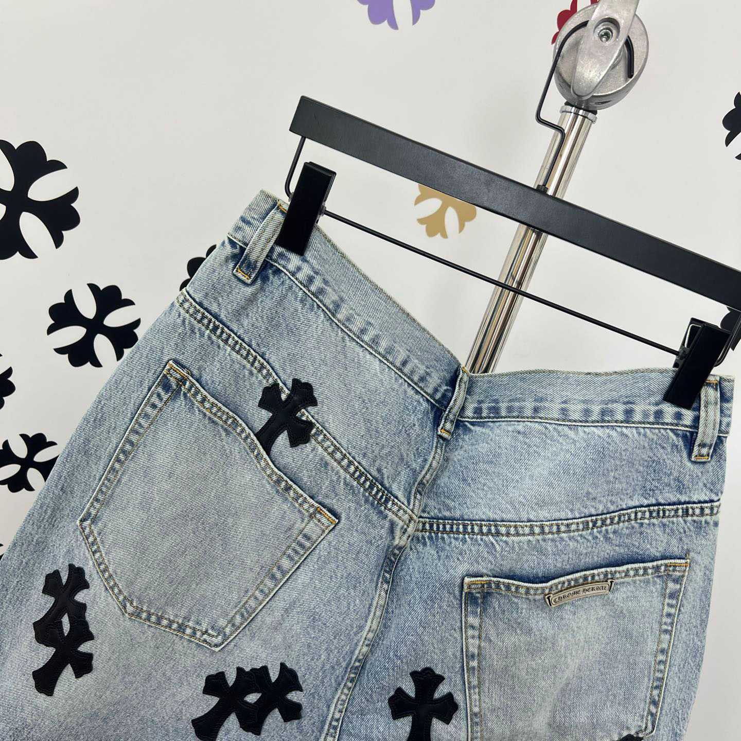Chrome Hearts Denim Shorts - DopestKickz