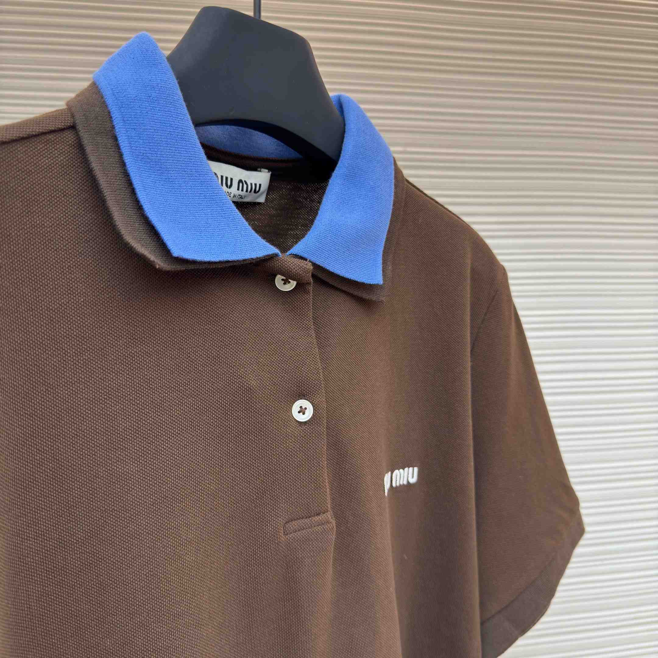 Miu Miu Cotton Piqué Polo Shirt - DopestKickz