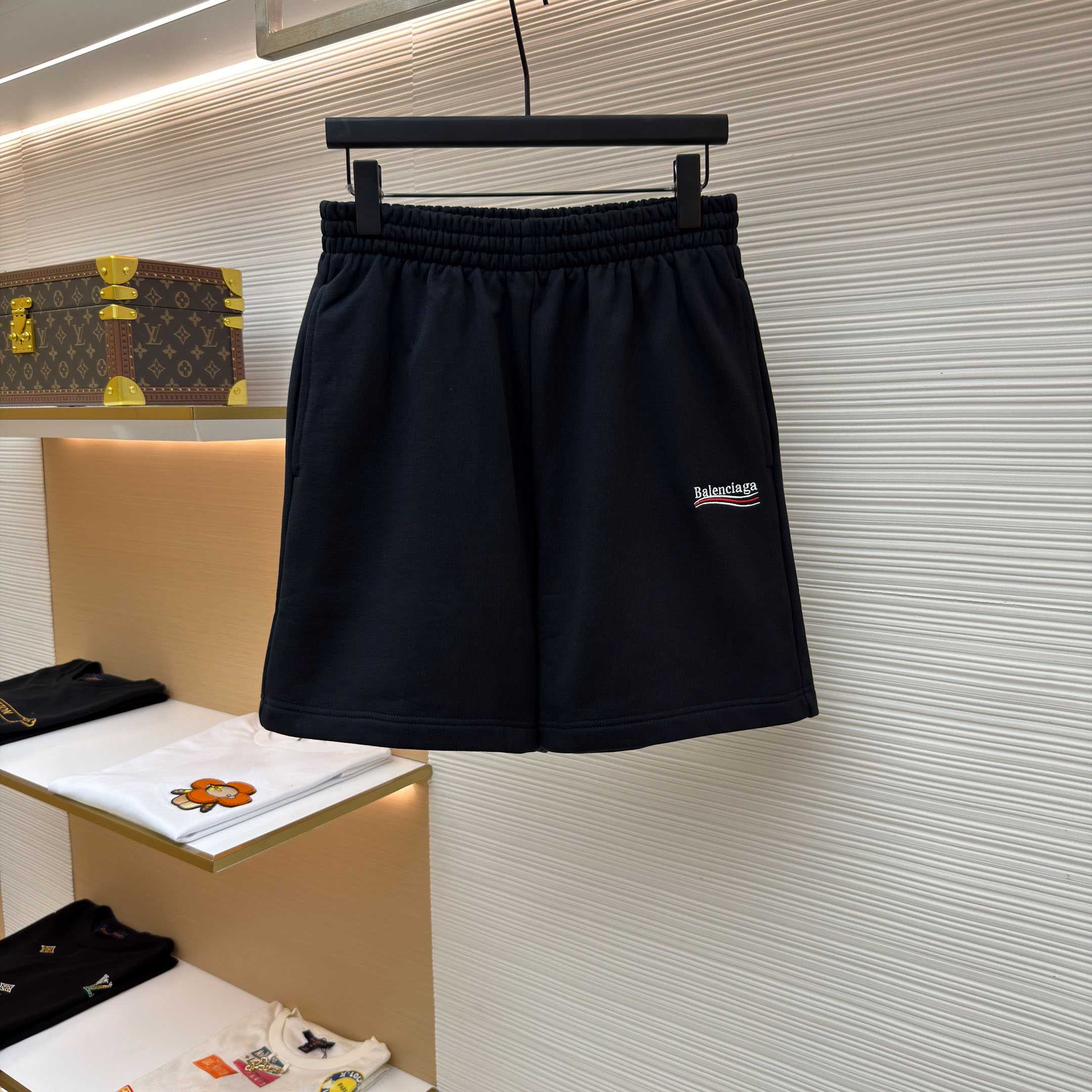 Balenciaga Political Campaign Shorts 'Black/White' - DopestKickz