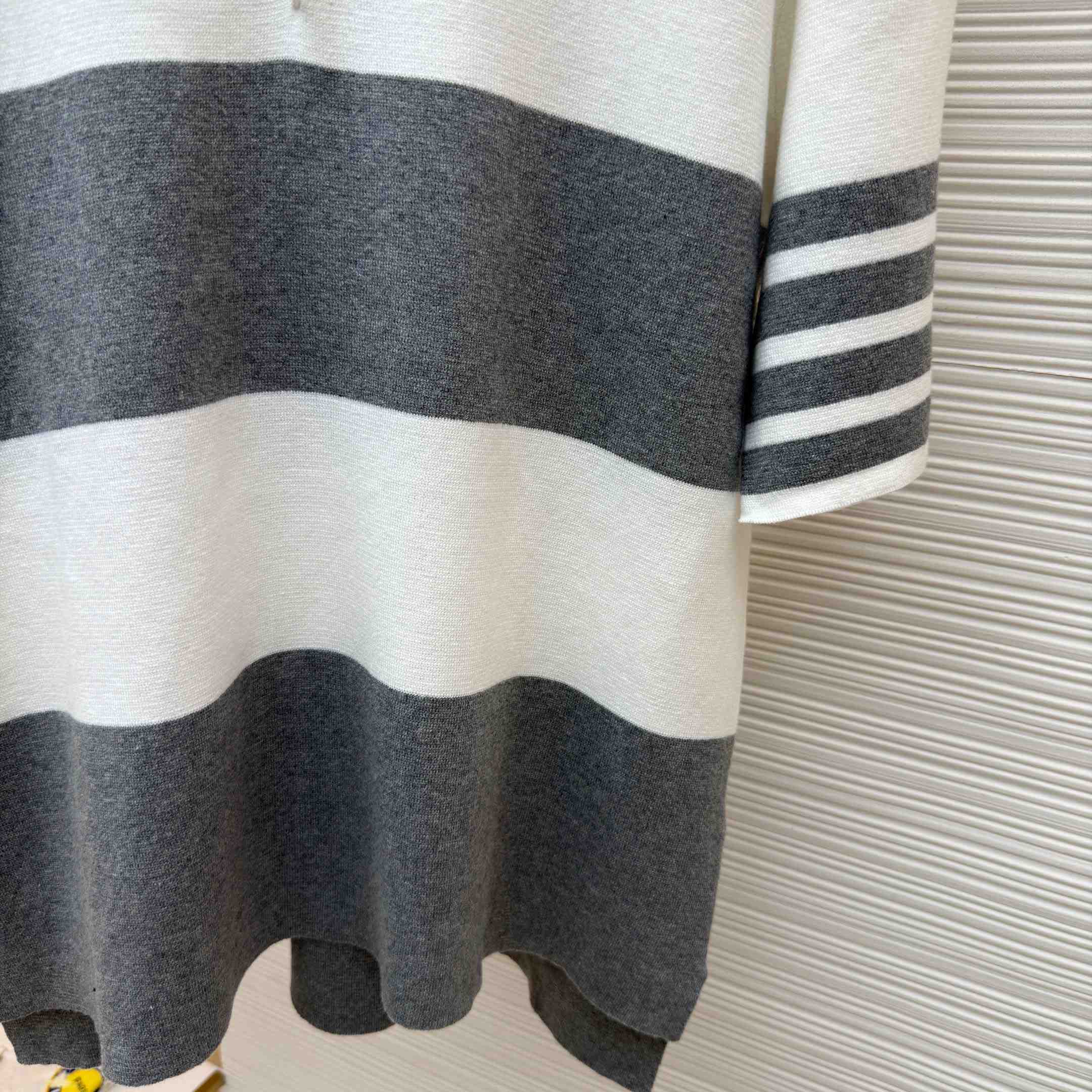 Thom Browne Striped Polo Shirt - DopestKickz