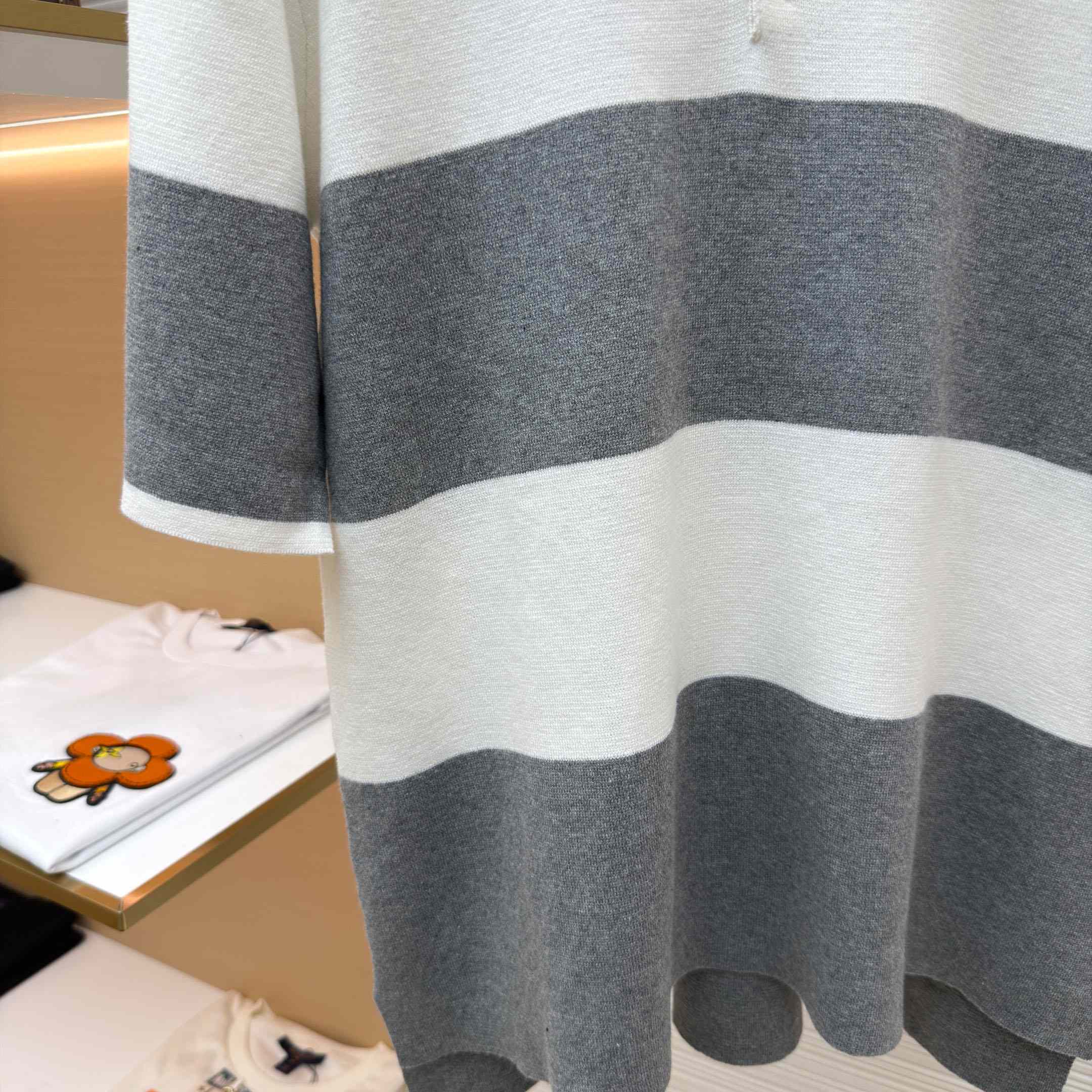Thom Browne Striped Polo Shirt - DopestKickz
