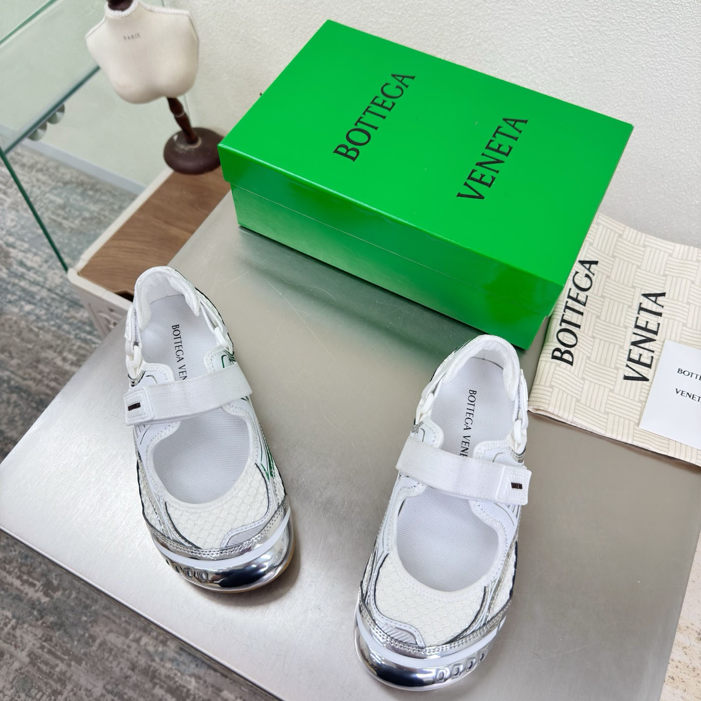 Bottega Veneta Orbit Flash Mary-Jane Sneaker - DopestKickz