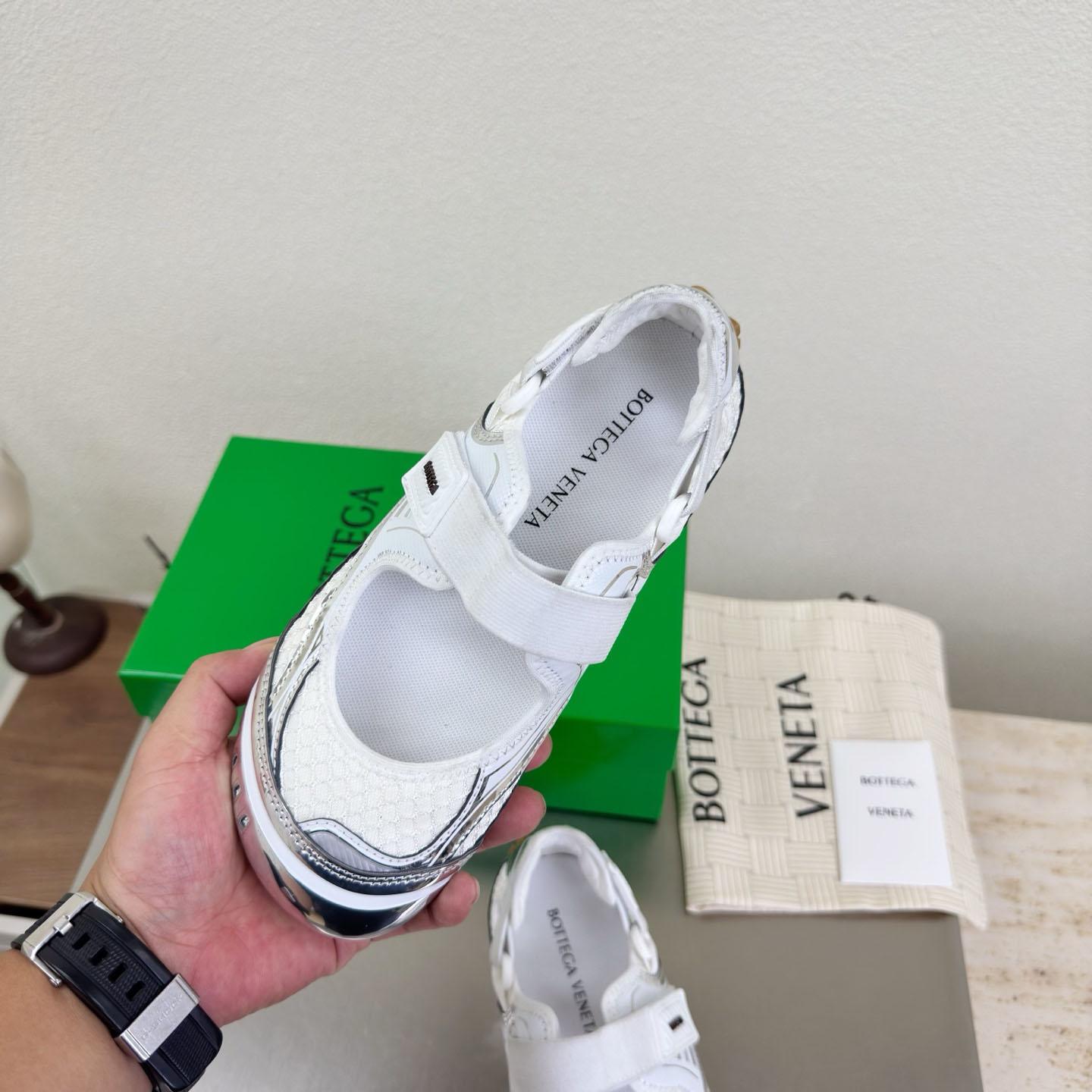 Bottega Veneta Orbit Flash Mary-Jane Sneaker - DopestKickz