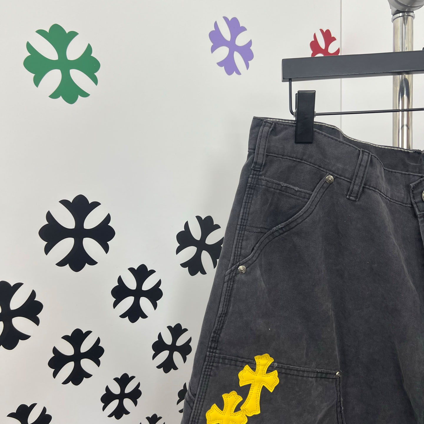 Chrome Hearts Denim Shorts - DopestKickz