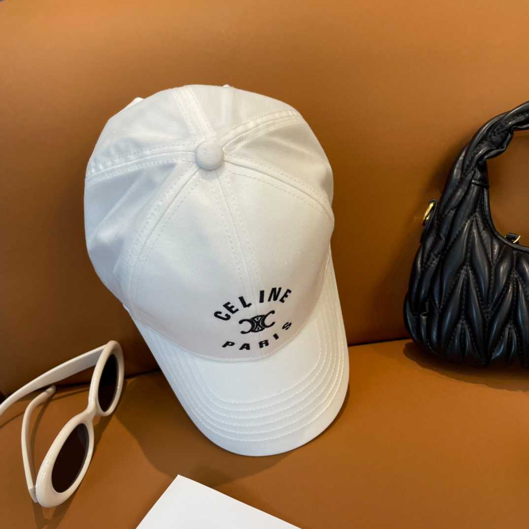 Celine Paris Triomphe Embroidered Baseball Cap  - DopestKickz