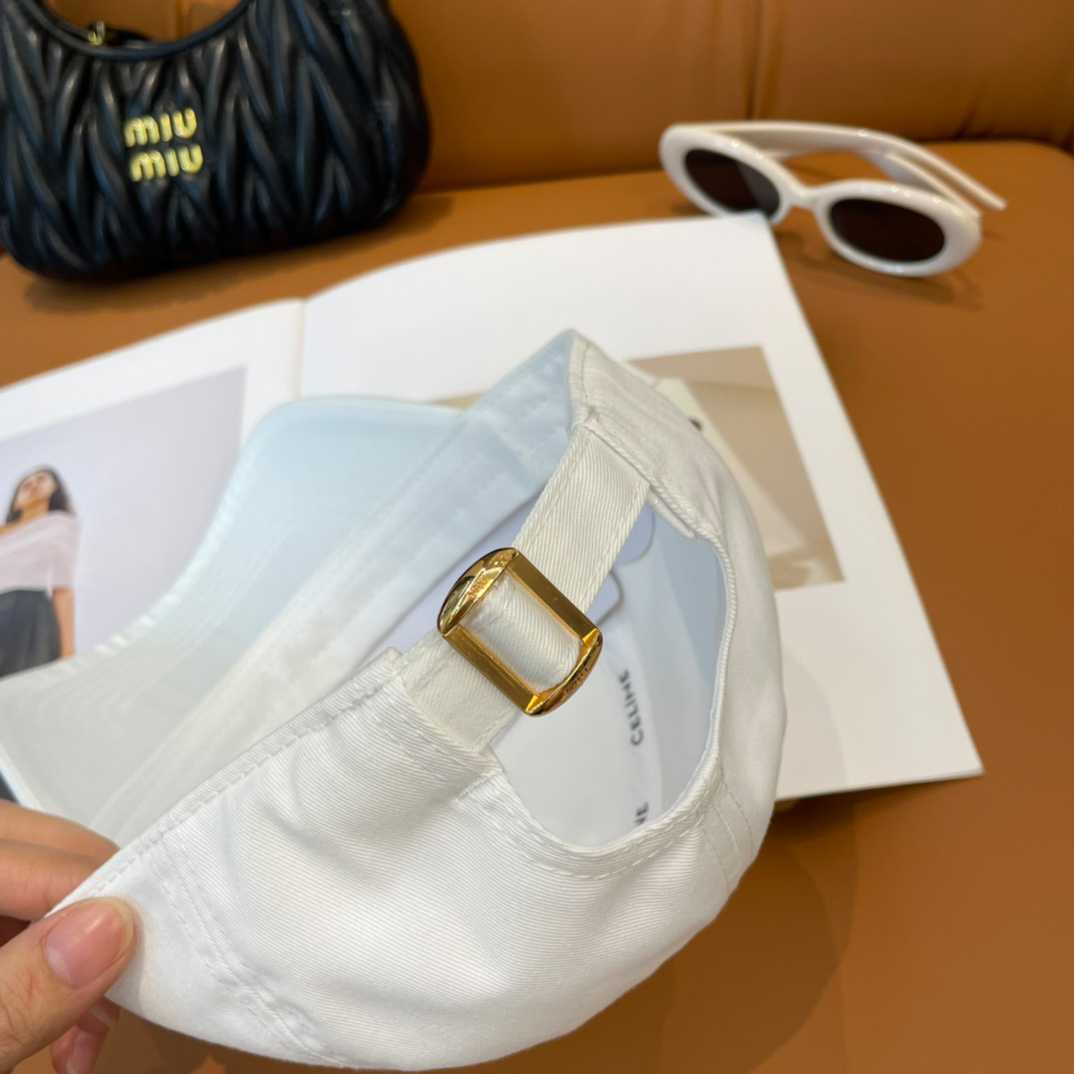Celine Paris Triomphe Embroidered Baseball Cap  - DopestKickz