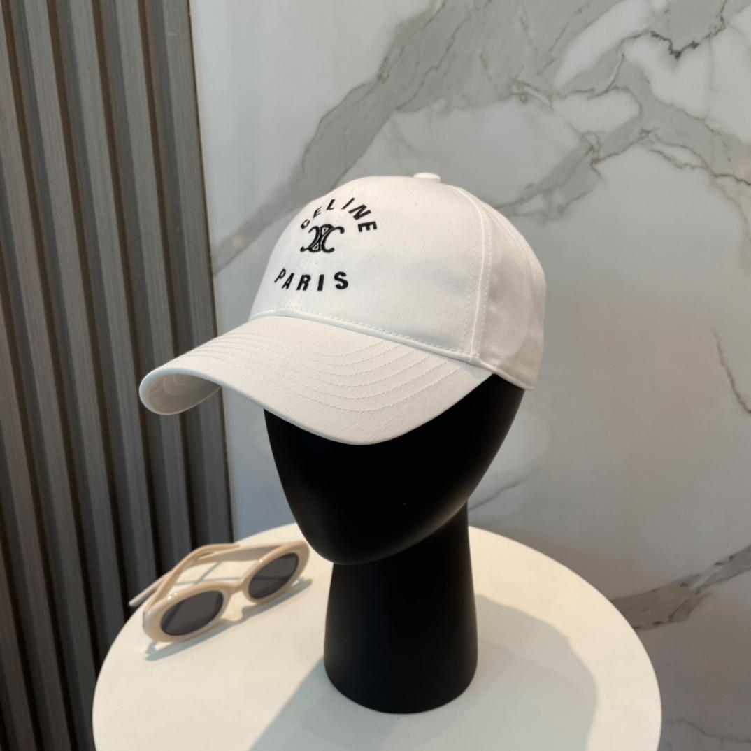 Celine Paris Triomphe Embroidered Baseball Cap  - DopestKickz