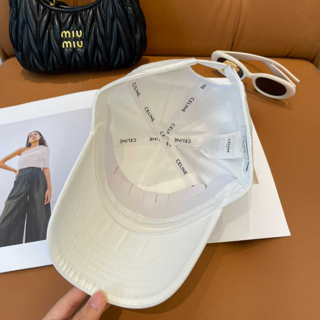 Celine Paris Triomphe Embroidered Baseball Cap  - DopestKickz