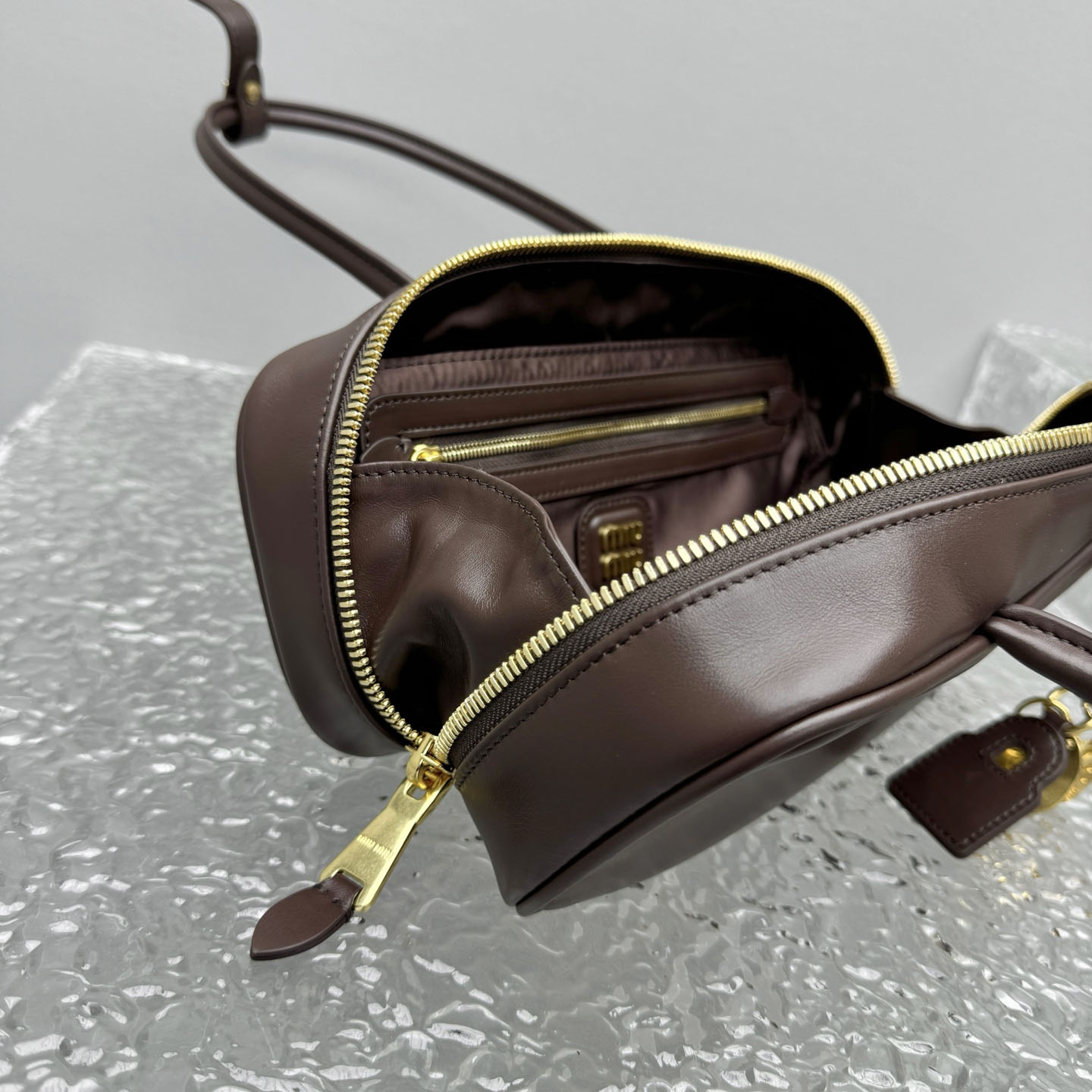 Miu Miu Beau Leather Bag - DopestKickz