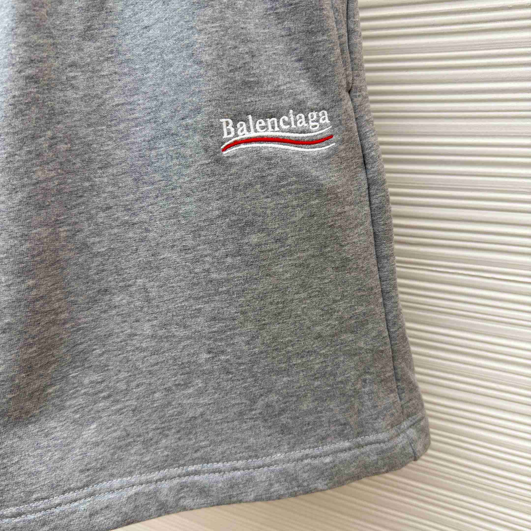 Balenciaga Embroidered Political Campaign Logo Shorts - DopestKickz