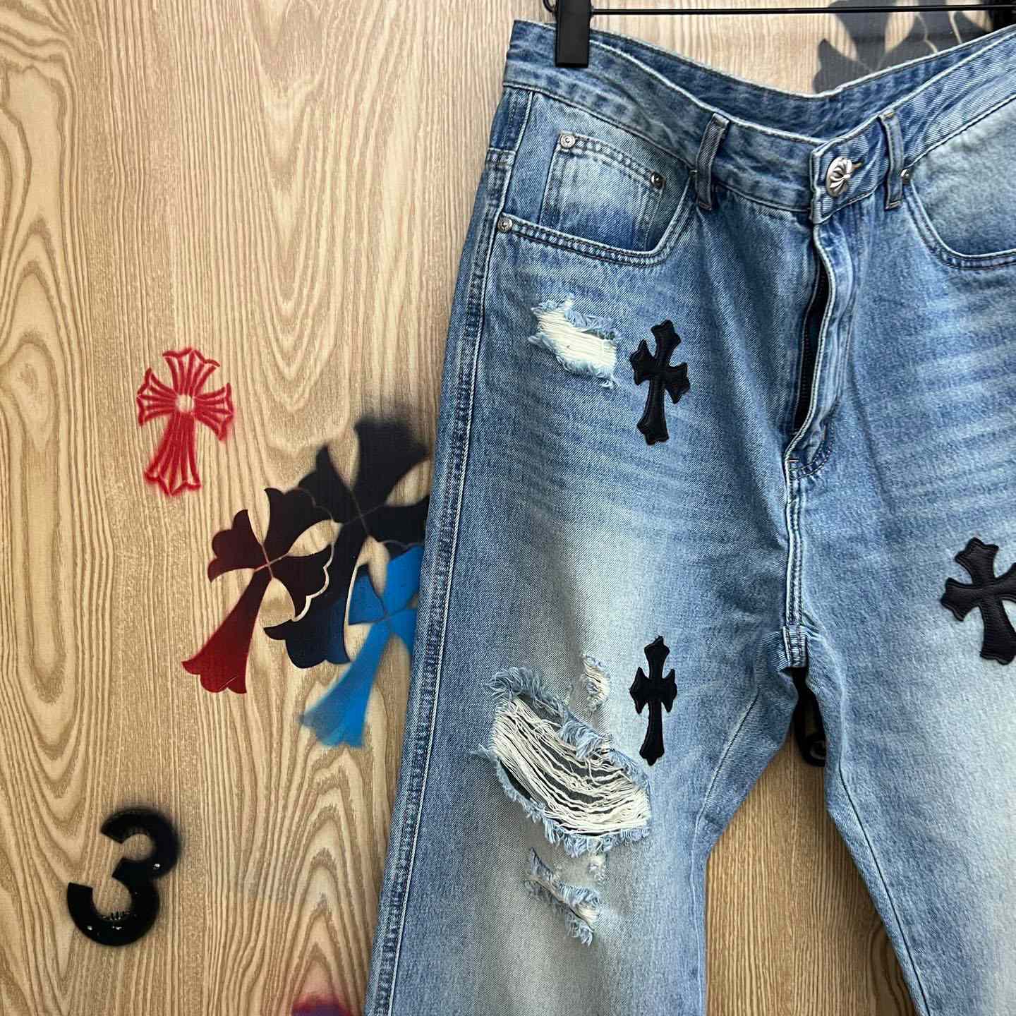 Chrome Hearts Jeans - DopestKickz