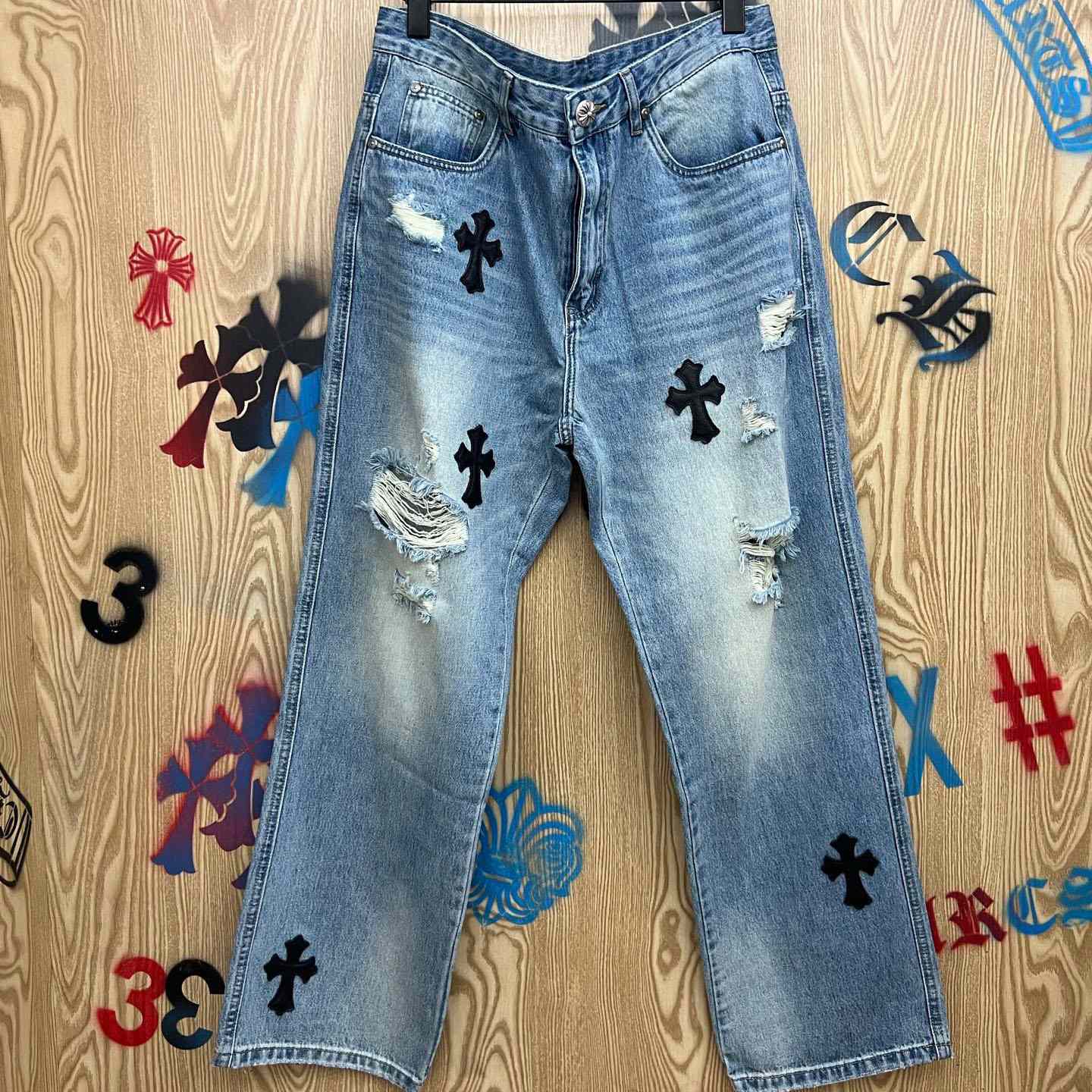 Chrome Hearts Jeans - DopestKickz