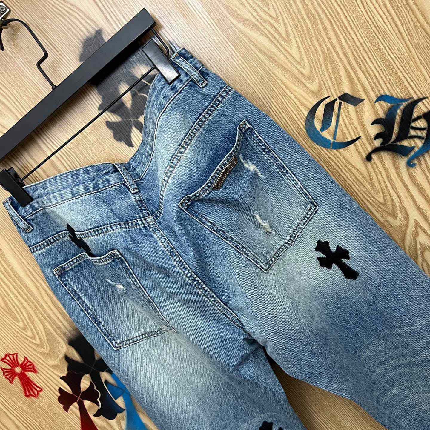 Chrome Hearts Jeans - DopestKickz