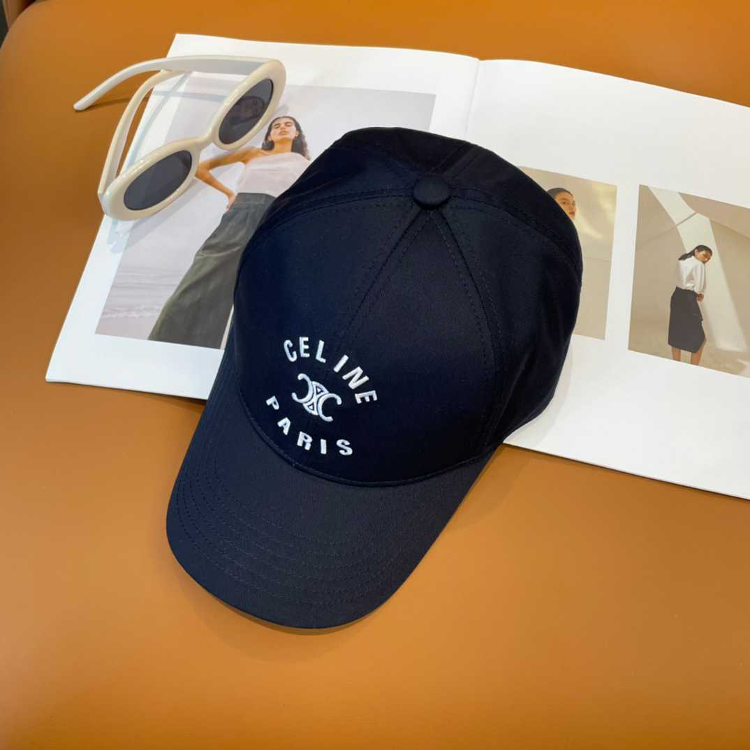 Celine Paris Triomphe Embroidered Baseball Cap  - DopestKickz
