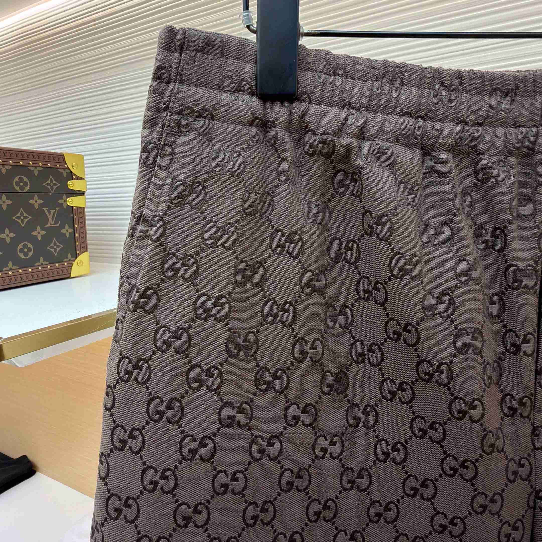 Gucci GG Canvas Linen Blen Shorts - DopestKickz